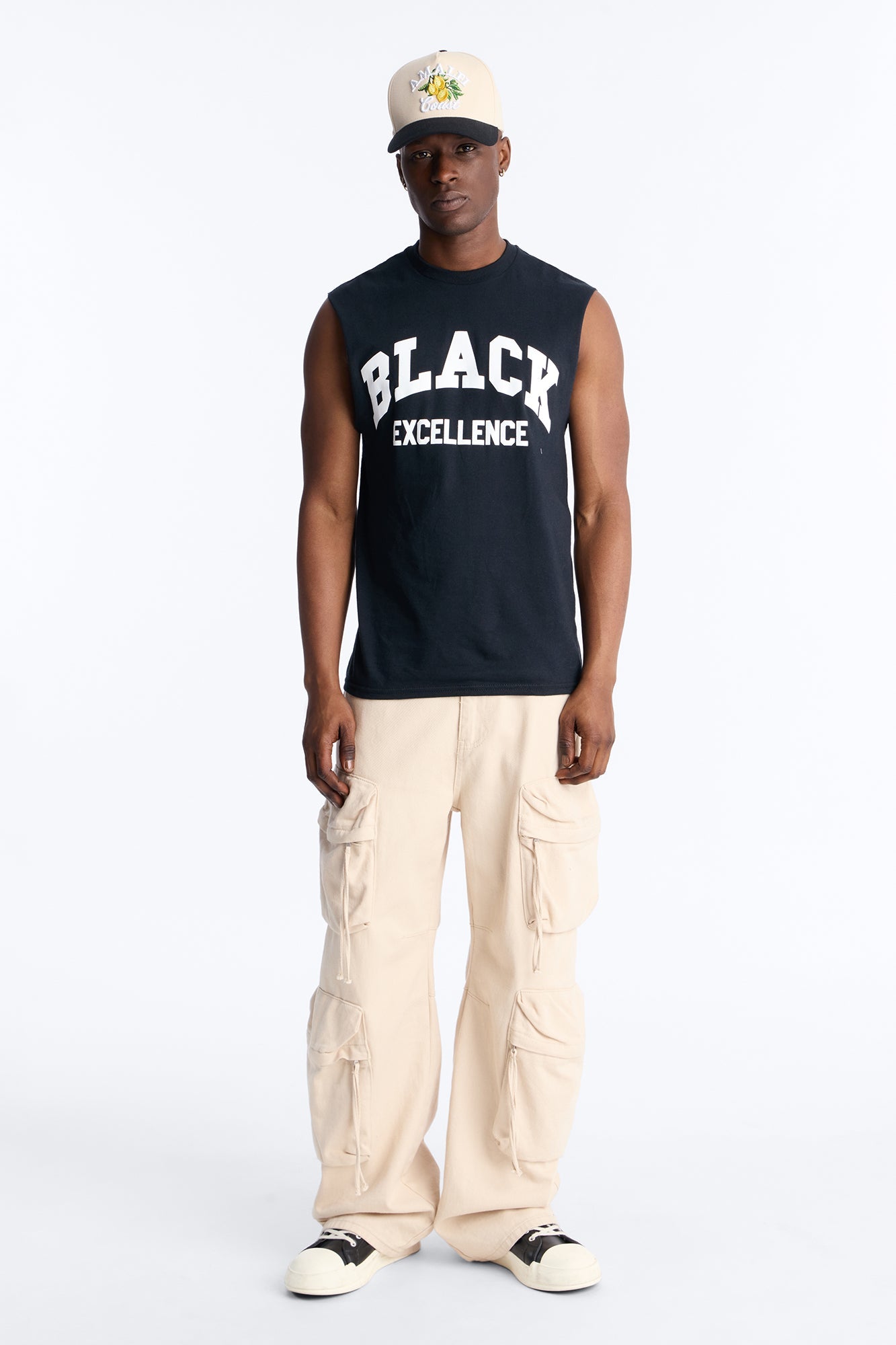 Black Excellence Muscle Tee - Black Fashion Nova