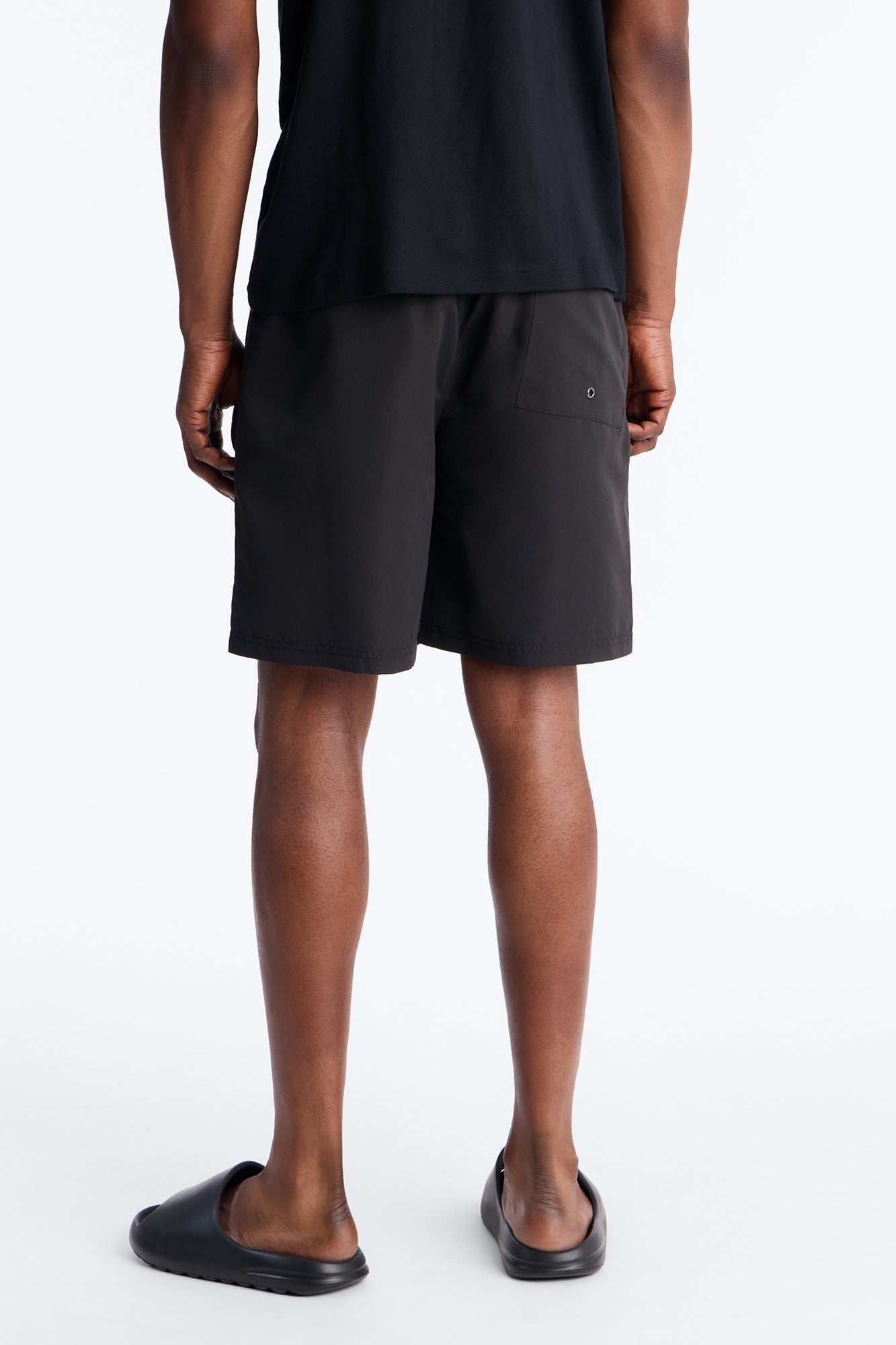 Rich Flex Swim Trunk 7″ - Black/Green Fashion Nova