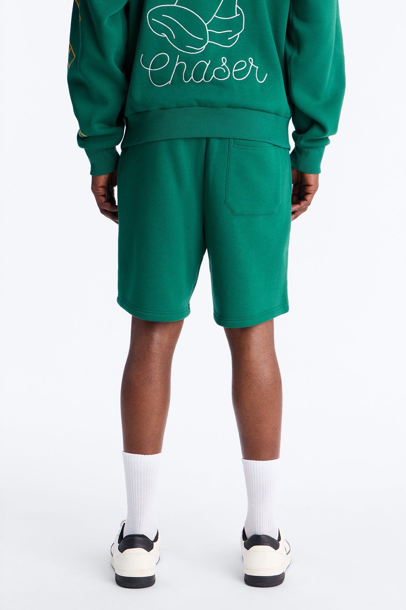 Paper Chasers Chain Stitch Sweatshorts - Green Fashion Nova