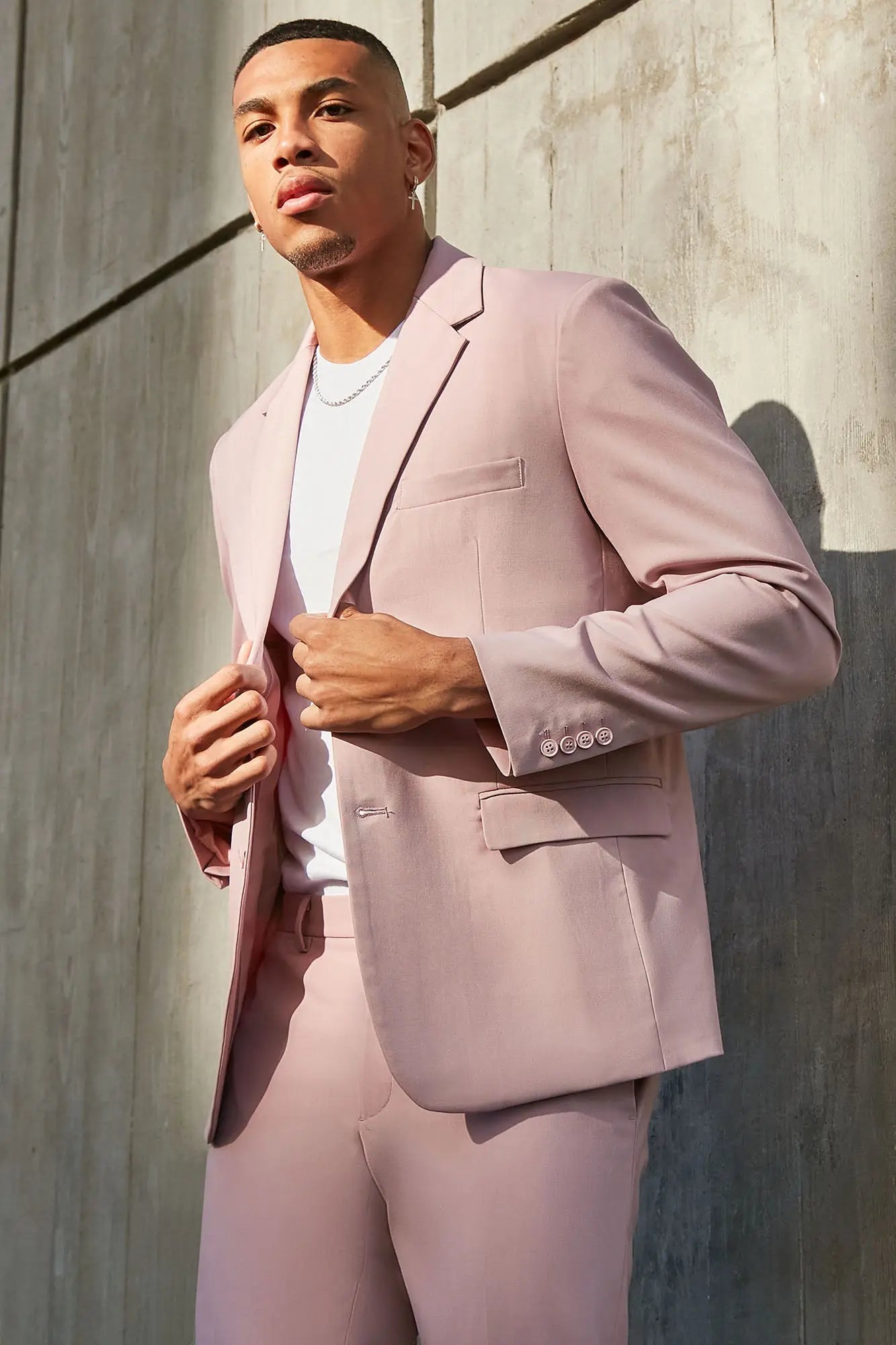 The Modern Stretch Suit Jacket - Mauve Fashion Nova