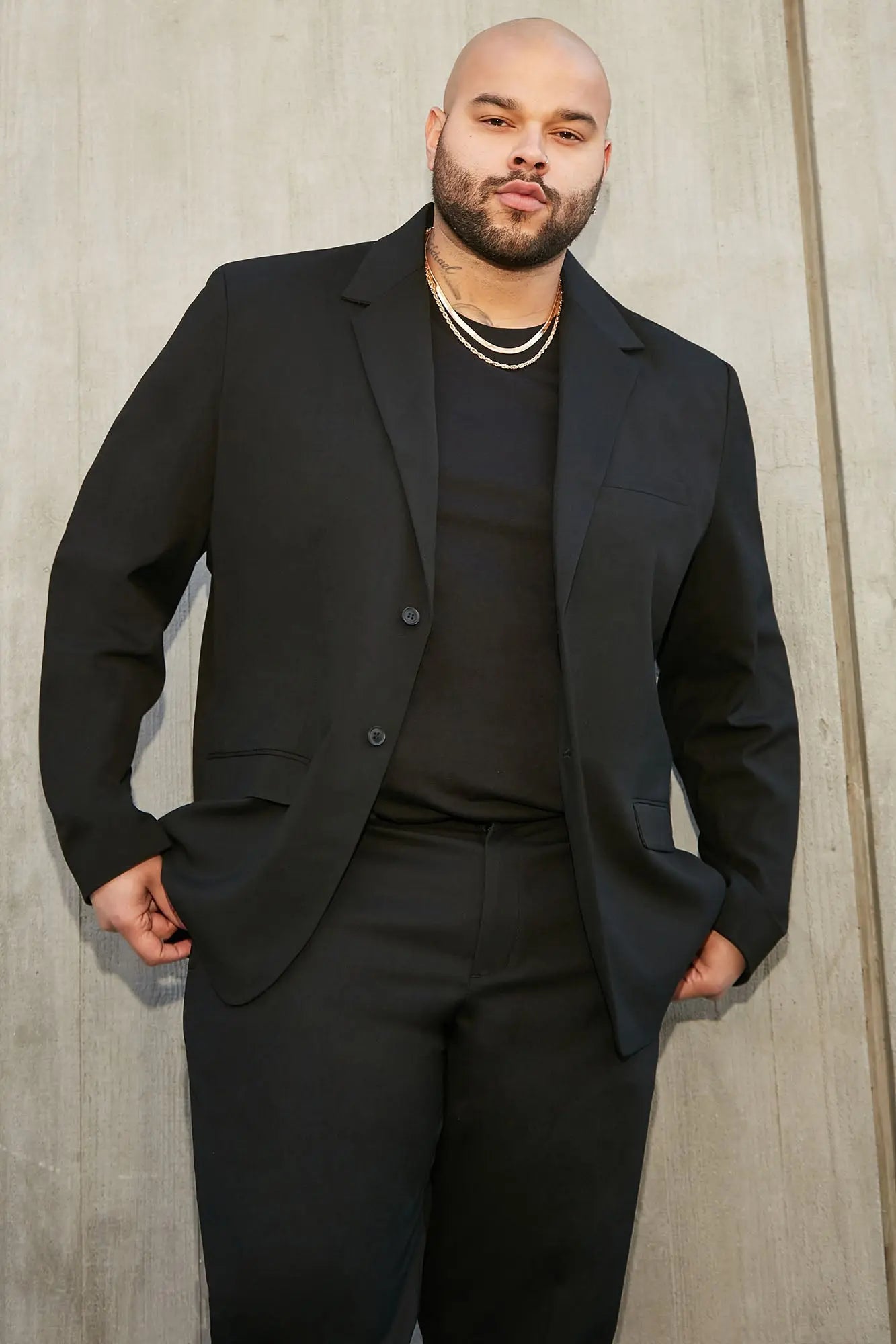The Modern Stretch Suit Jacket - Black Fashion Nova