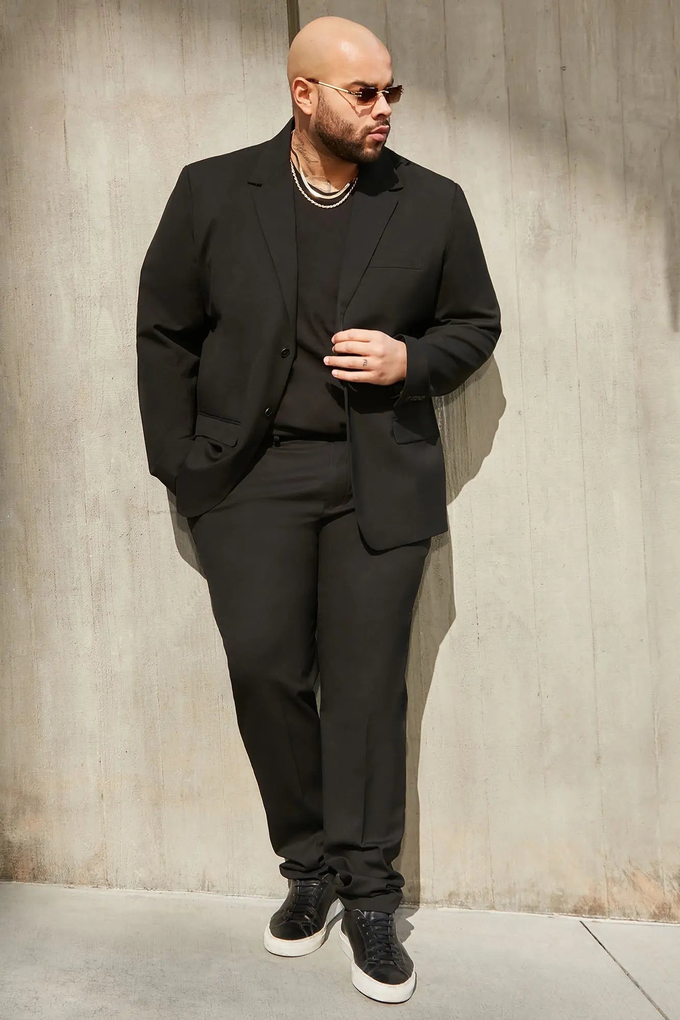 The Modern Stretch Suit Jacket - Black Fashion Nova
