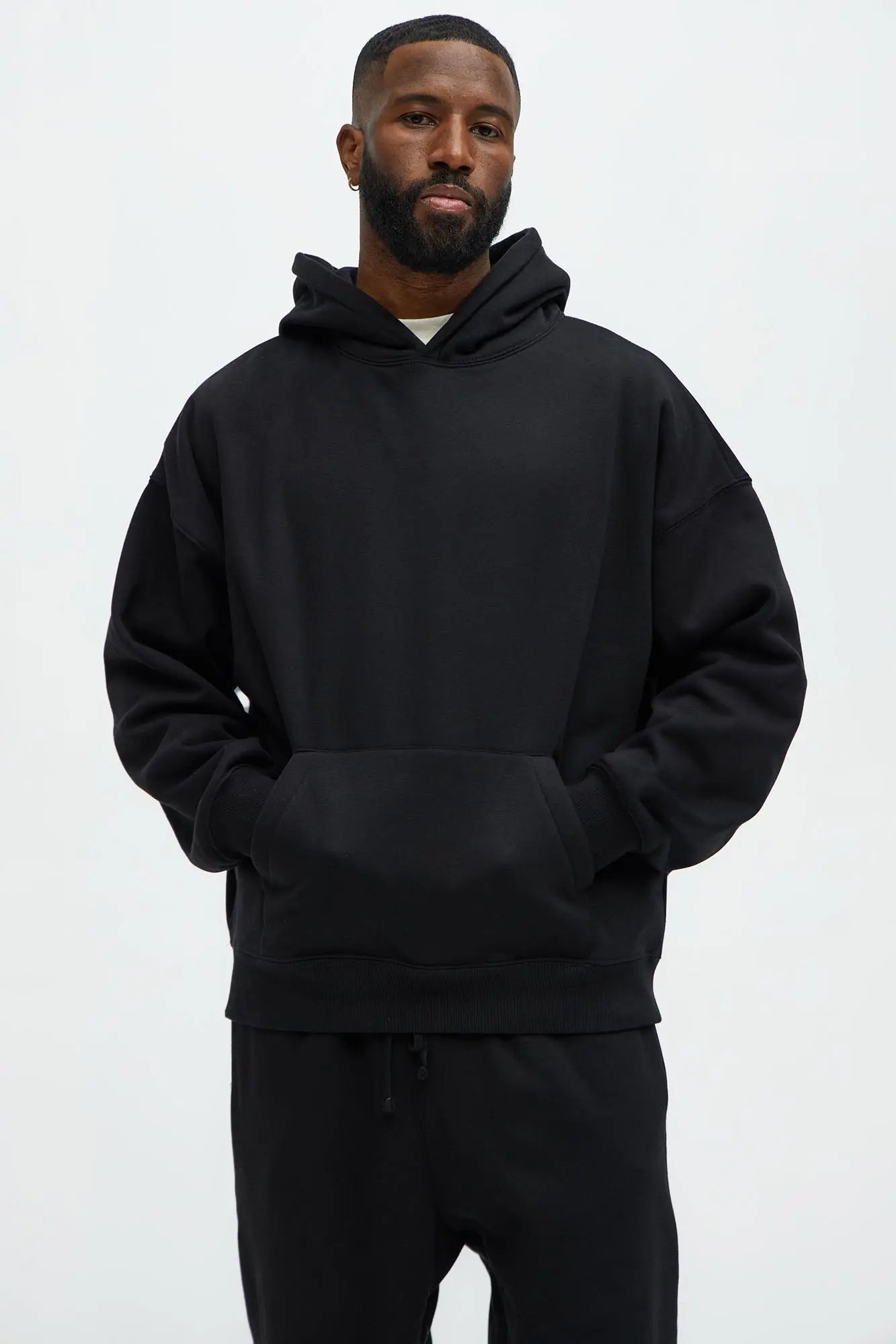 Tyson Oversized Heavyweight Hoodie - Black Fashion Nova