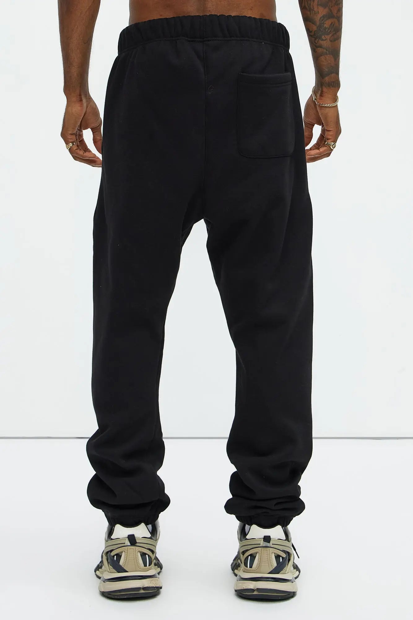 Tyson Heavyweight Sweat Jogger - Black Fashion Nova