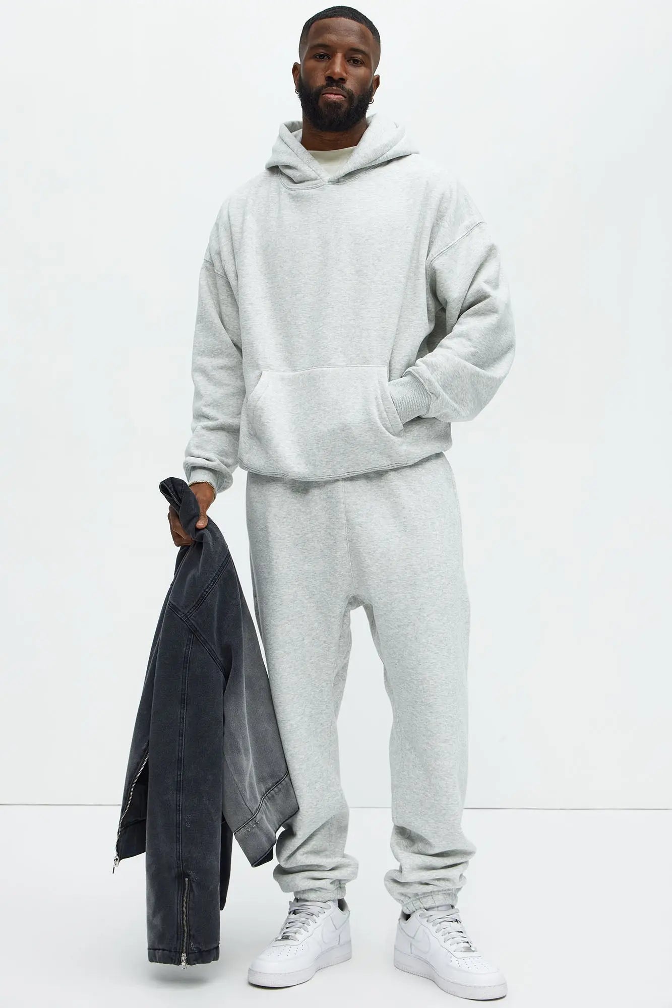 Tyson Oversized Heavyweight Hoodie - Heather Grey Fashion Nova