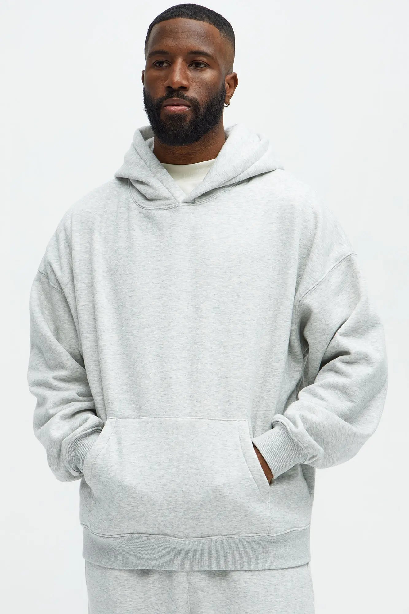Tyson Oversized Heavyweight Hoodie - Heather Grey Fashion Nova