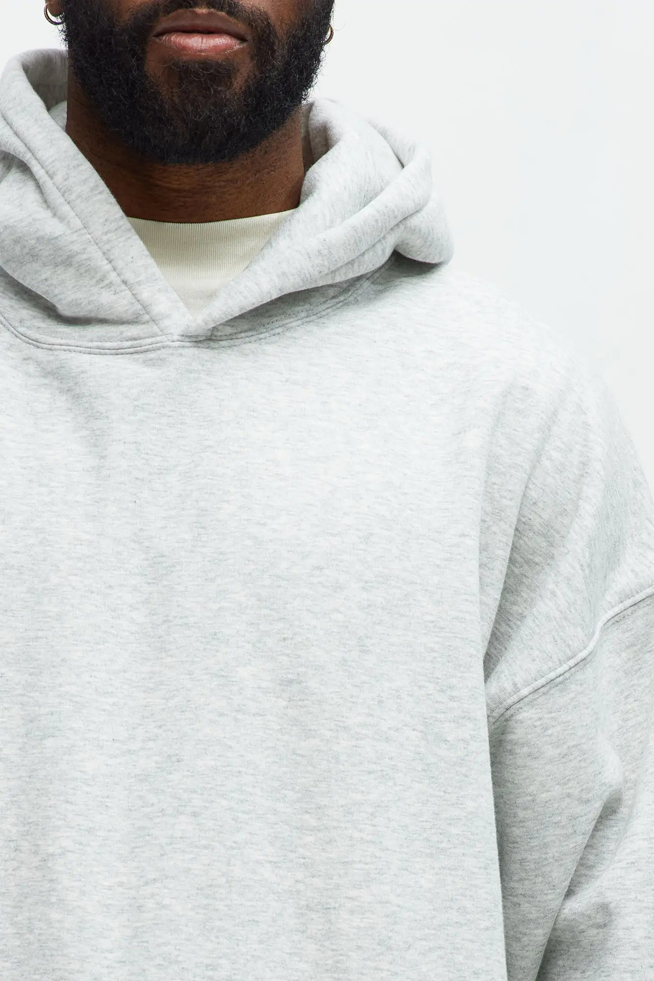 Tyson Oversized Heavyweight Hoodie - Heather Grey Fashion Nova