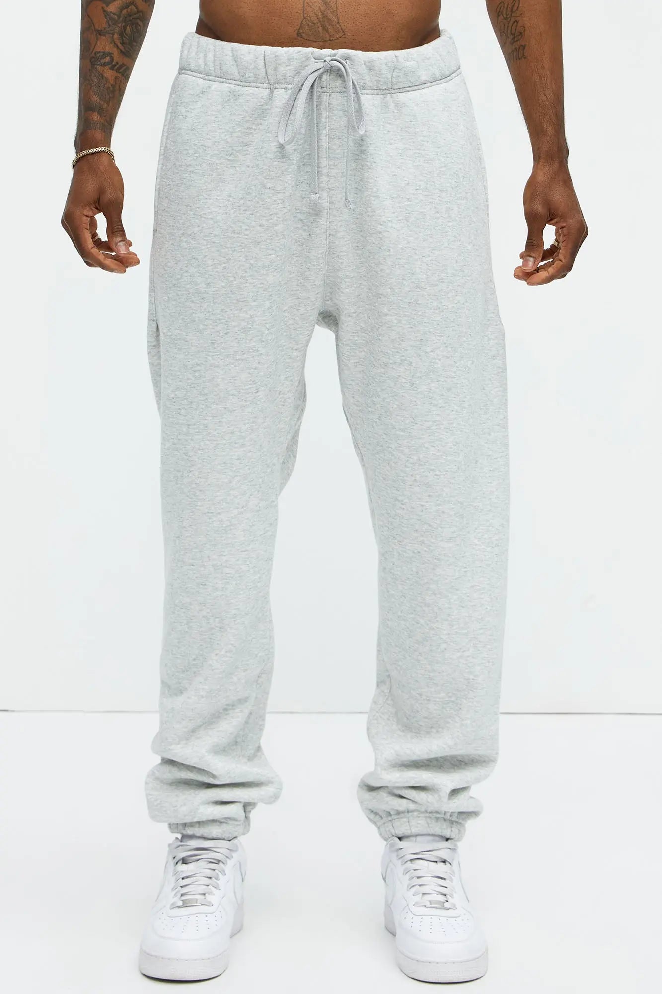 Tyson Heavyweight Sweat Jogger - Heather Grey Fashion Nova