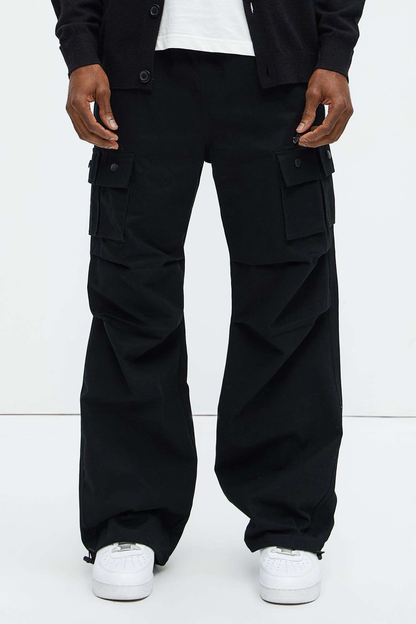 Practicable Baggy Utility Pants - Black Fashion Nova