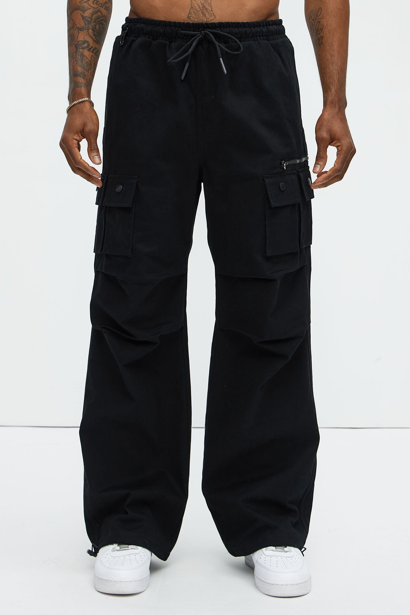 Practicable Baggy Utility Pants - Black Fashion Nova