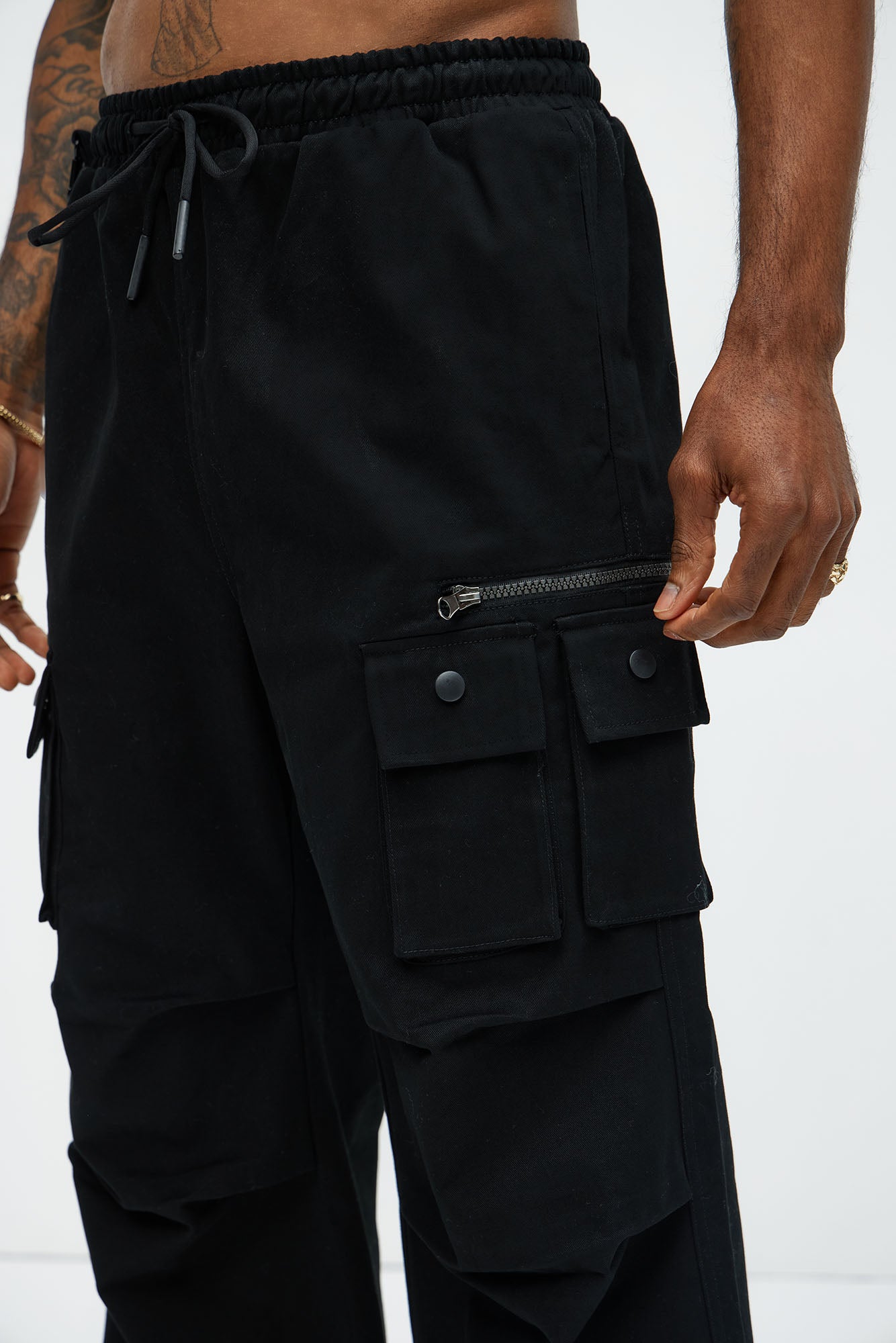Practicable Baggy Utility Pants - Black Fashion Nova