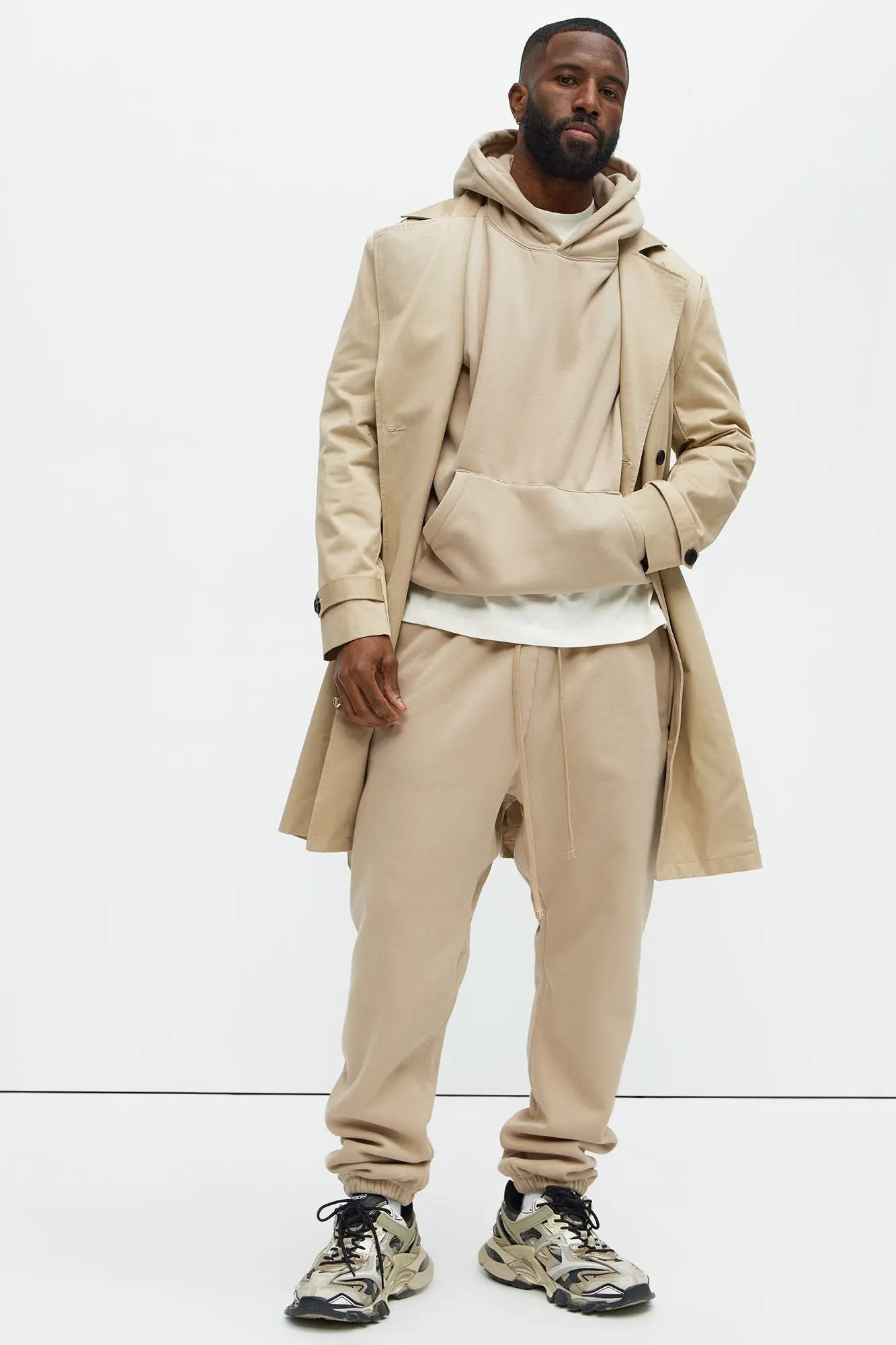 Tyson Heavyweight Sweat Jogger - Taupe Fashion Nova