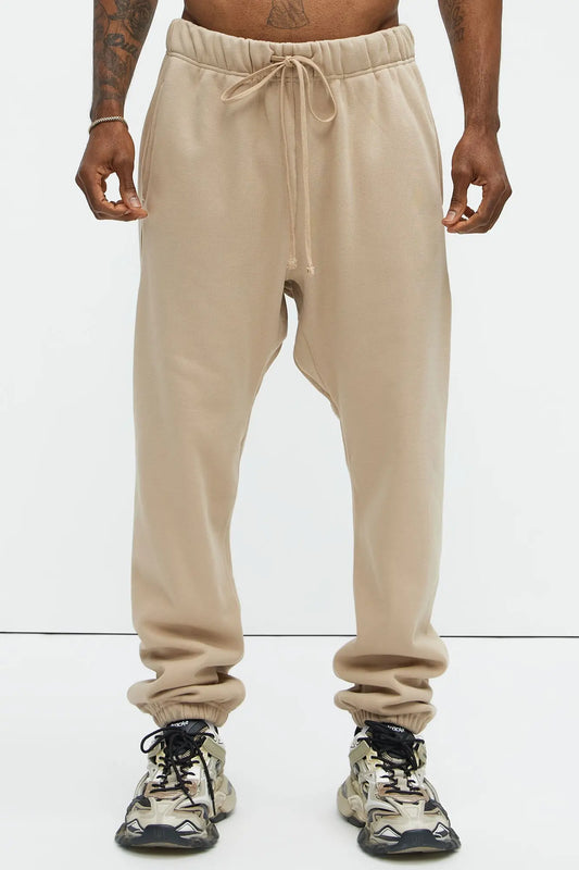 Tyson Heavyweight Sweat Jogger - Taupe Fashion Nova