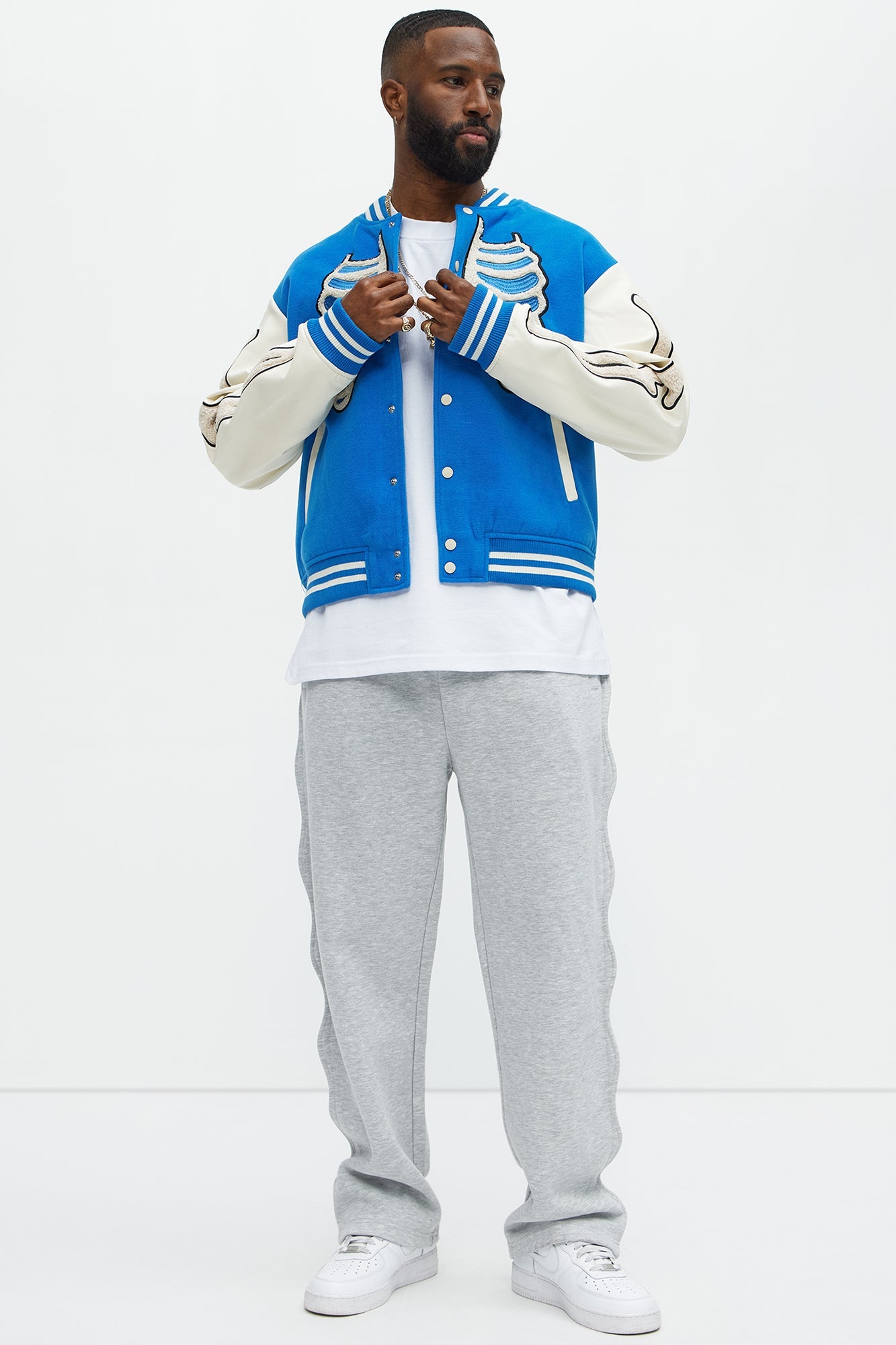 Tyson Wavy Straight Sweatpants - Heather Grey Fashion Nova
