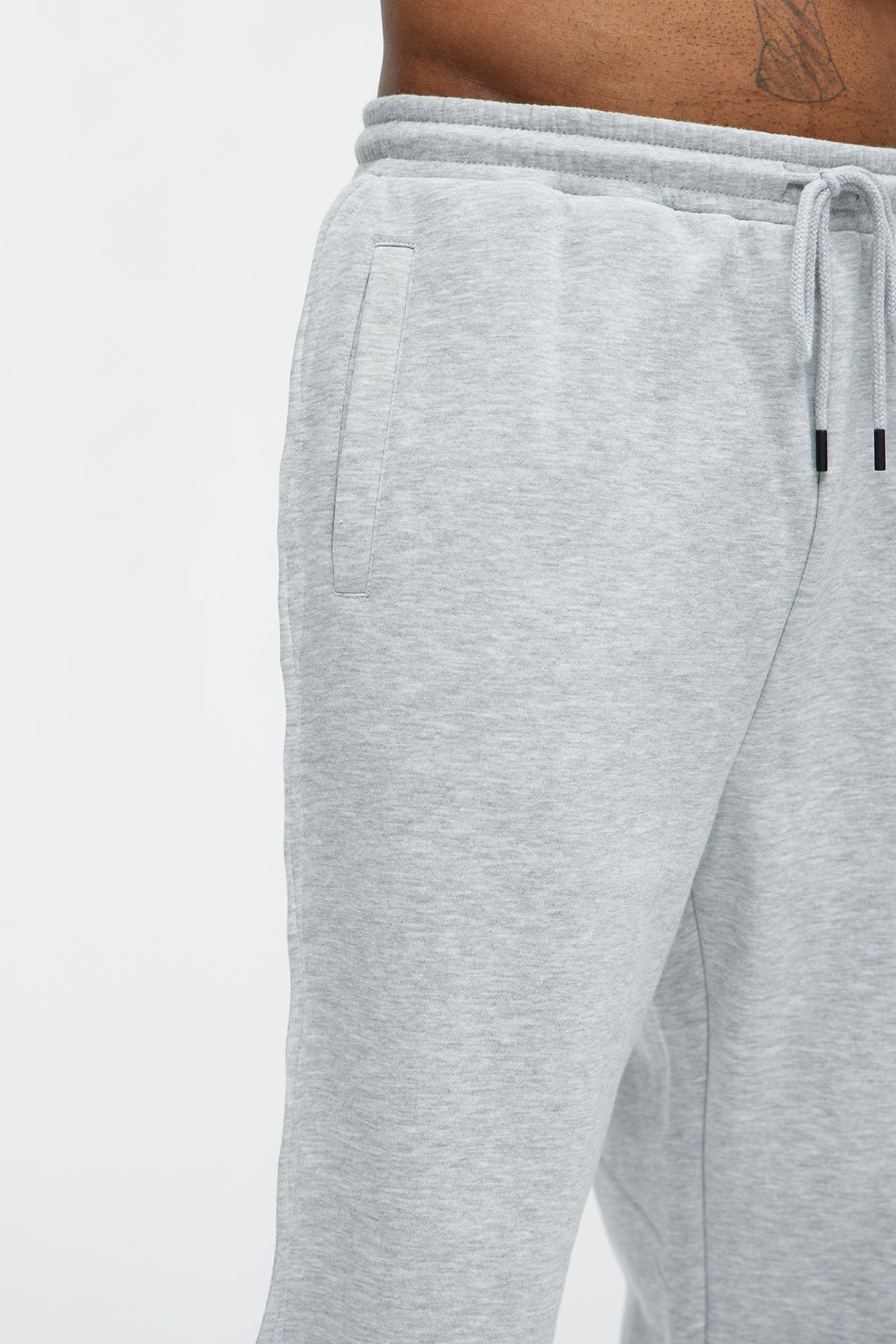 Tyson Wavy Straight Sweatpants - Heather Grey Fashion Nova
