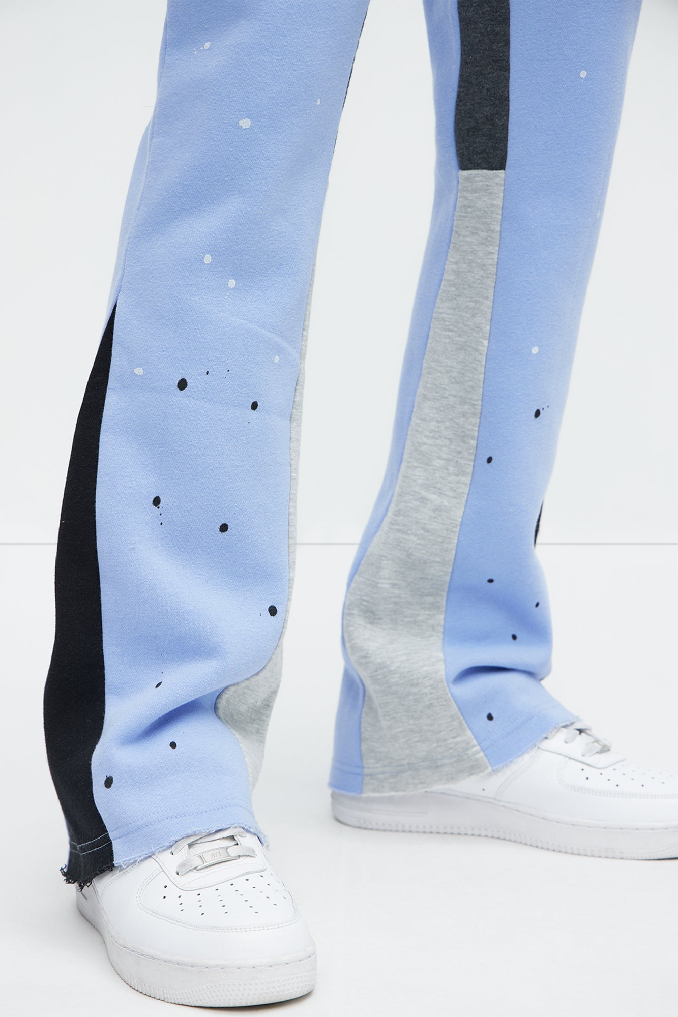 Tyson Maison Des Saints Skinny Flare Sweatpants - Violet Fashion Nova