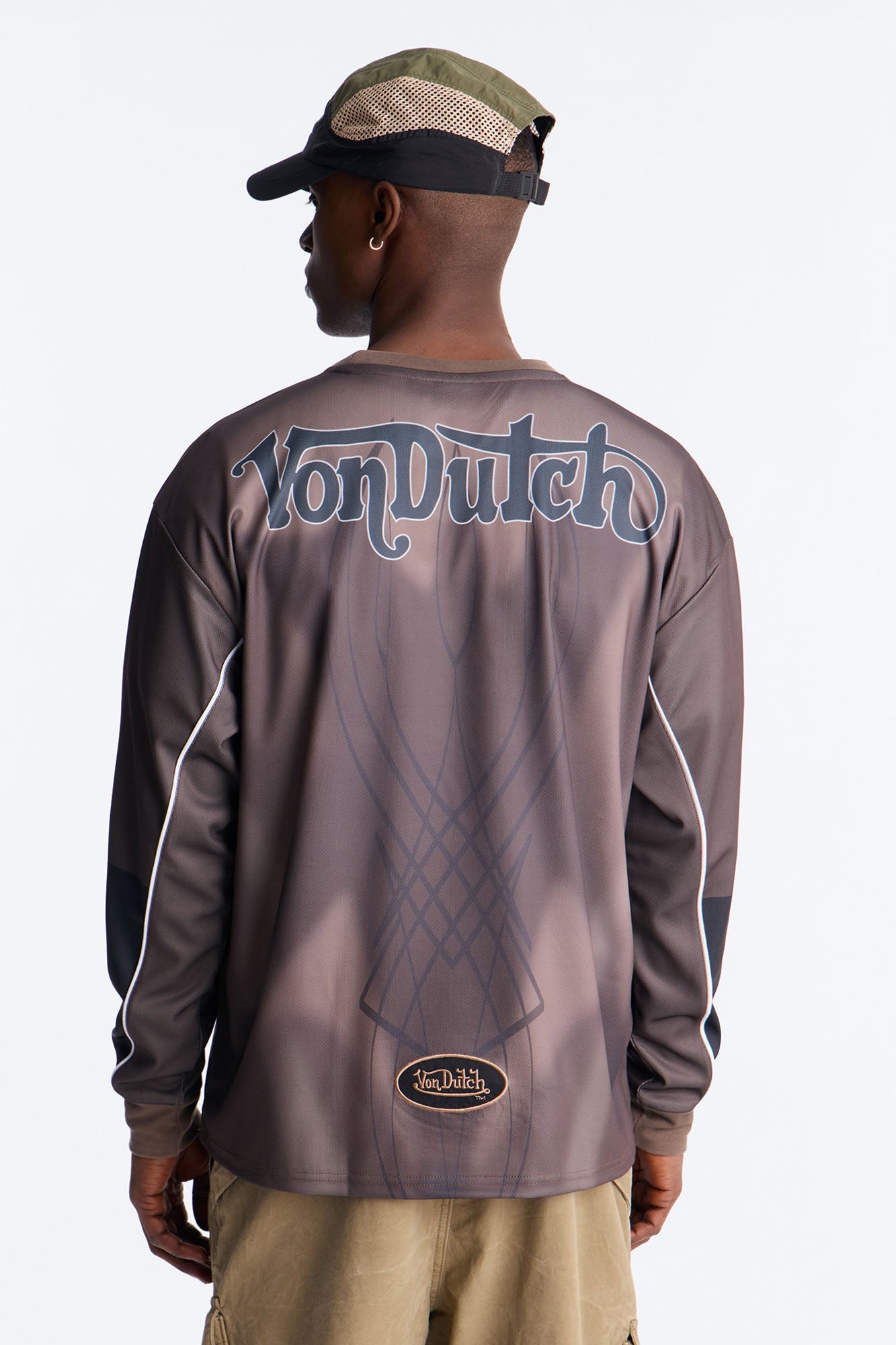 Von Dutch Ember Fade Jersey - Brown Fashion Nova