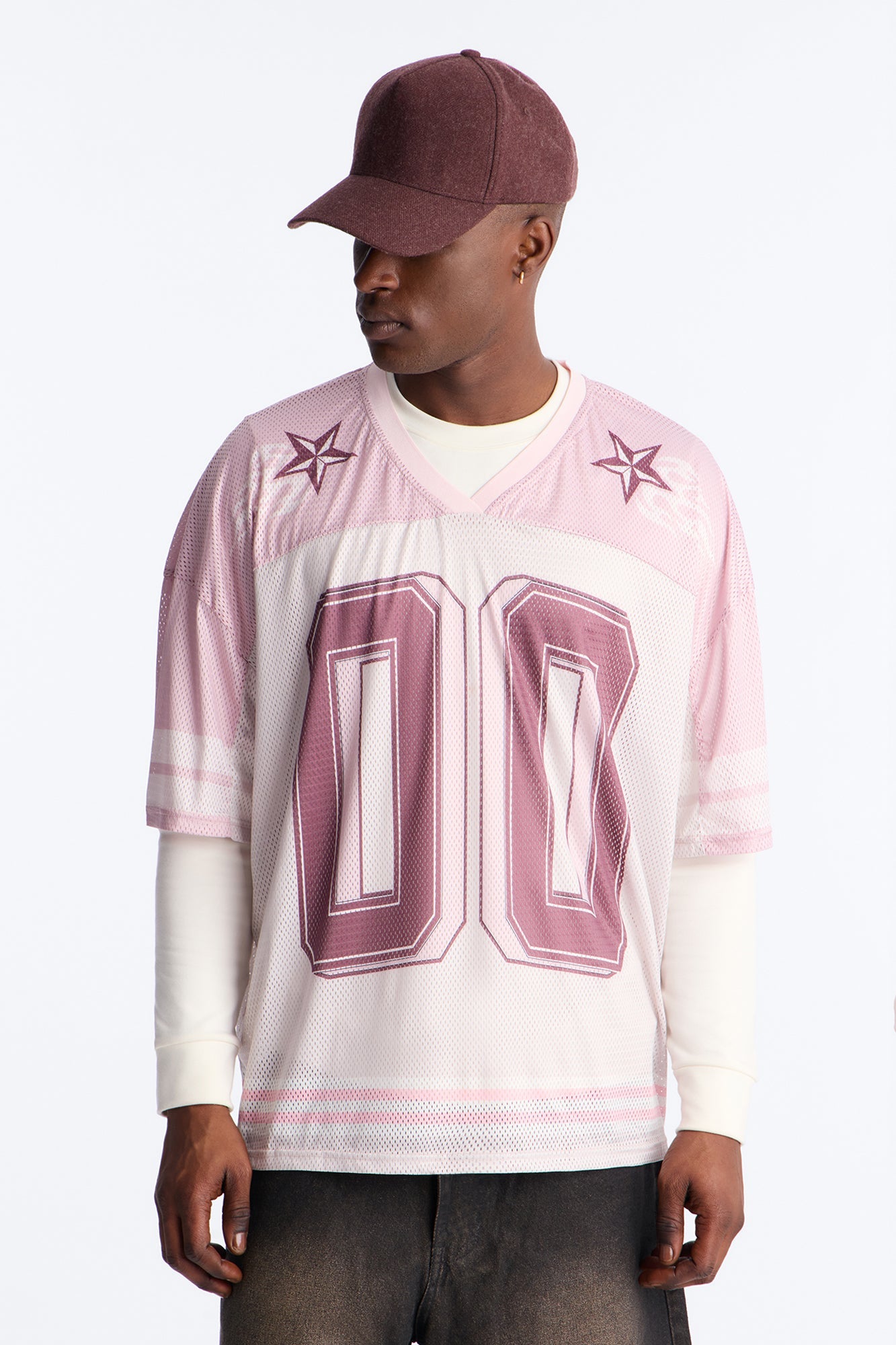 Burning Star Short Sleeve Jersey - Pink Fashion Nova