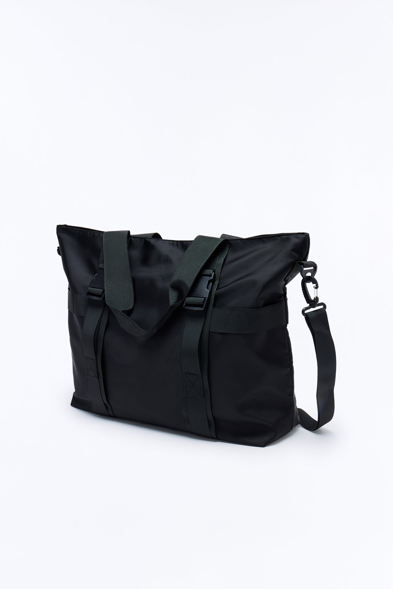 Nylon Urban Utility Messenger Bag - Black Fashion Nova