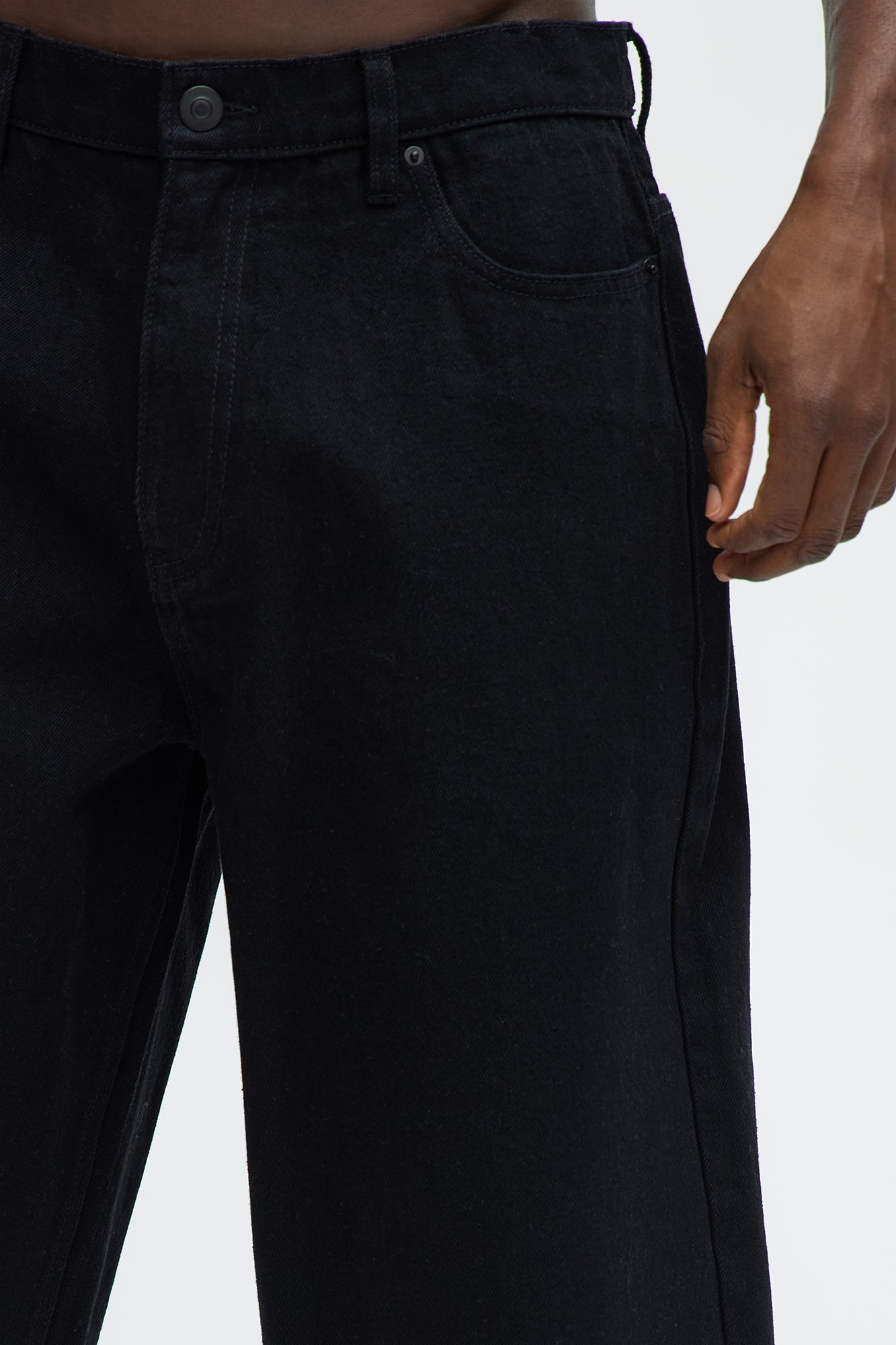 Colin Baggy Denim Short - Black Fashion Nova
