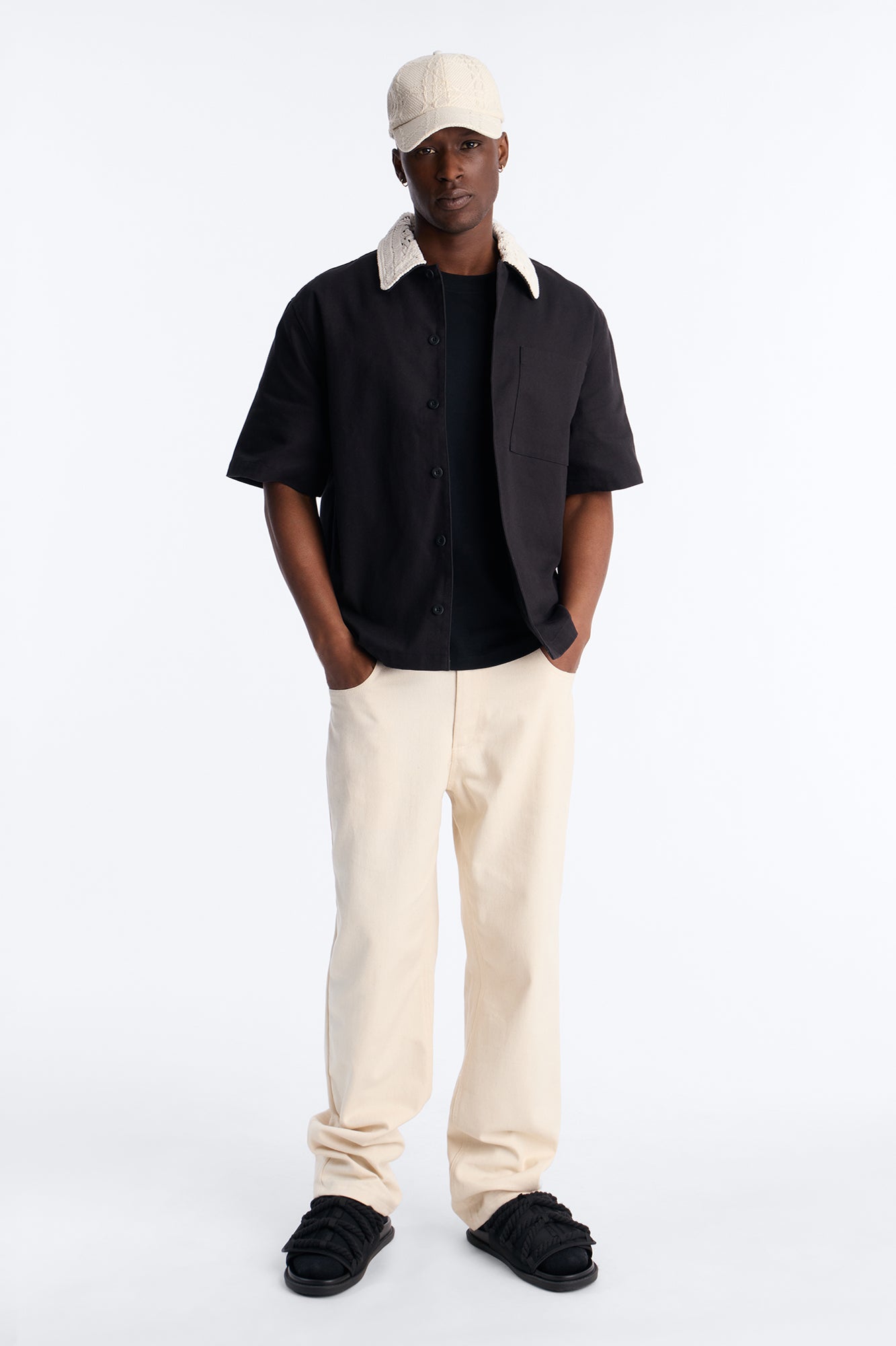 Relaxed Wild Desert Dreams Button Up Shirt - Black Fashion Nova