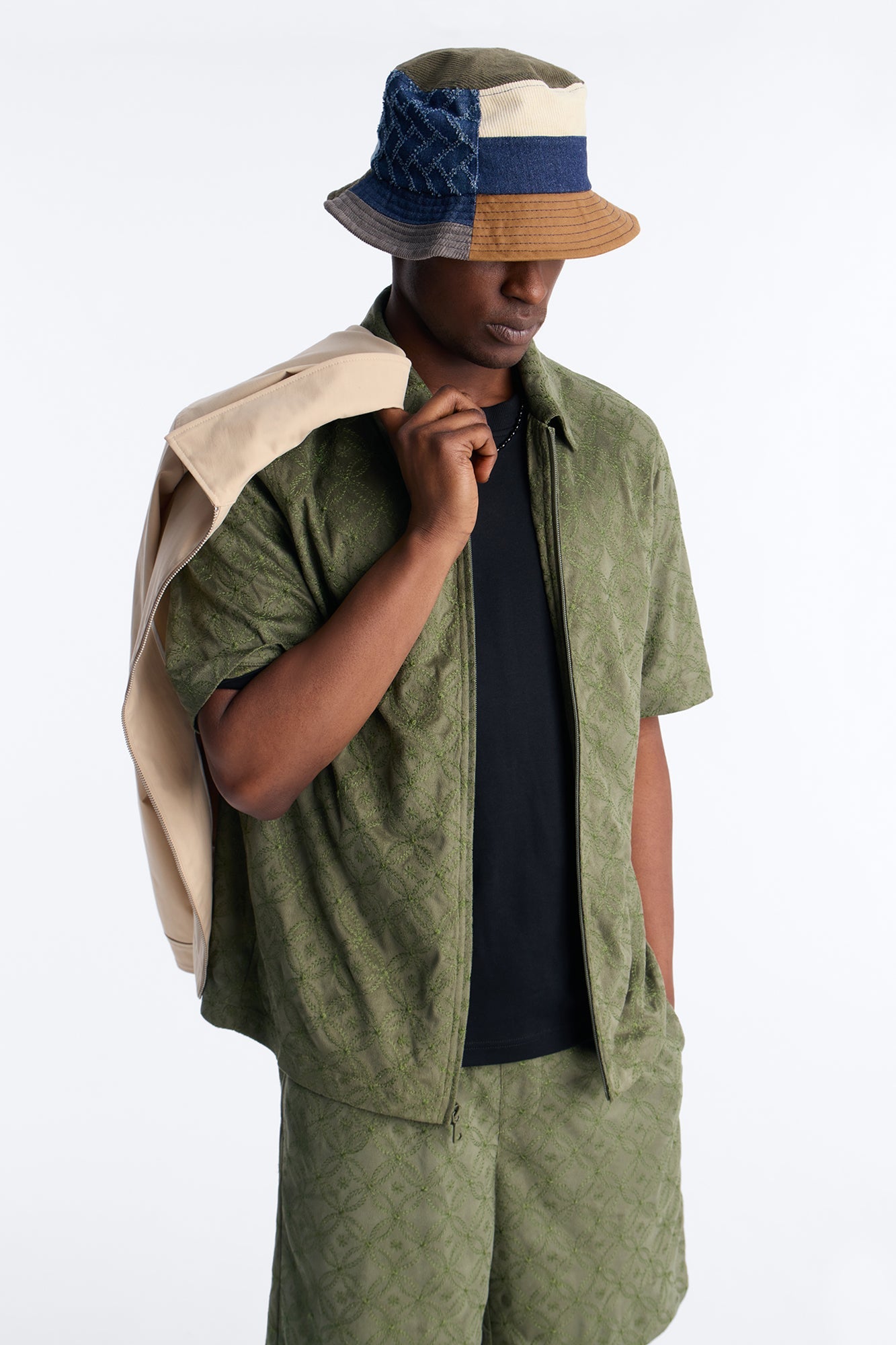 Your Island Zip Up Shirt - Green Fashion Nova