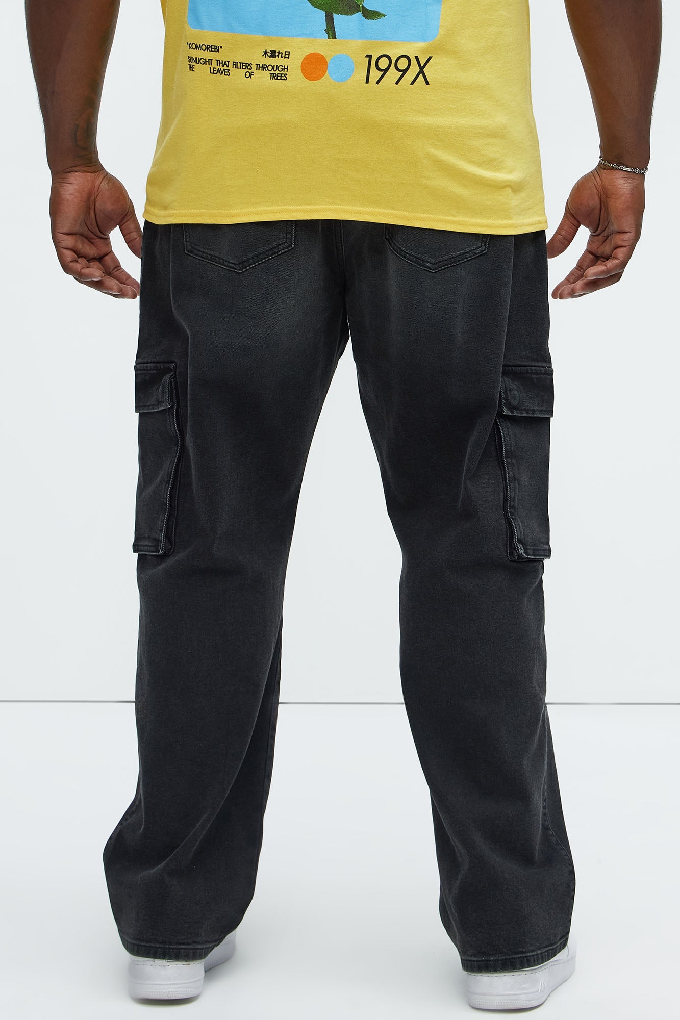 Classic Straight Cargo Jeans - Black Wash Fashion Nova