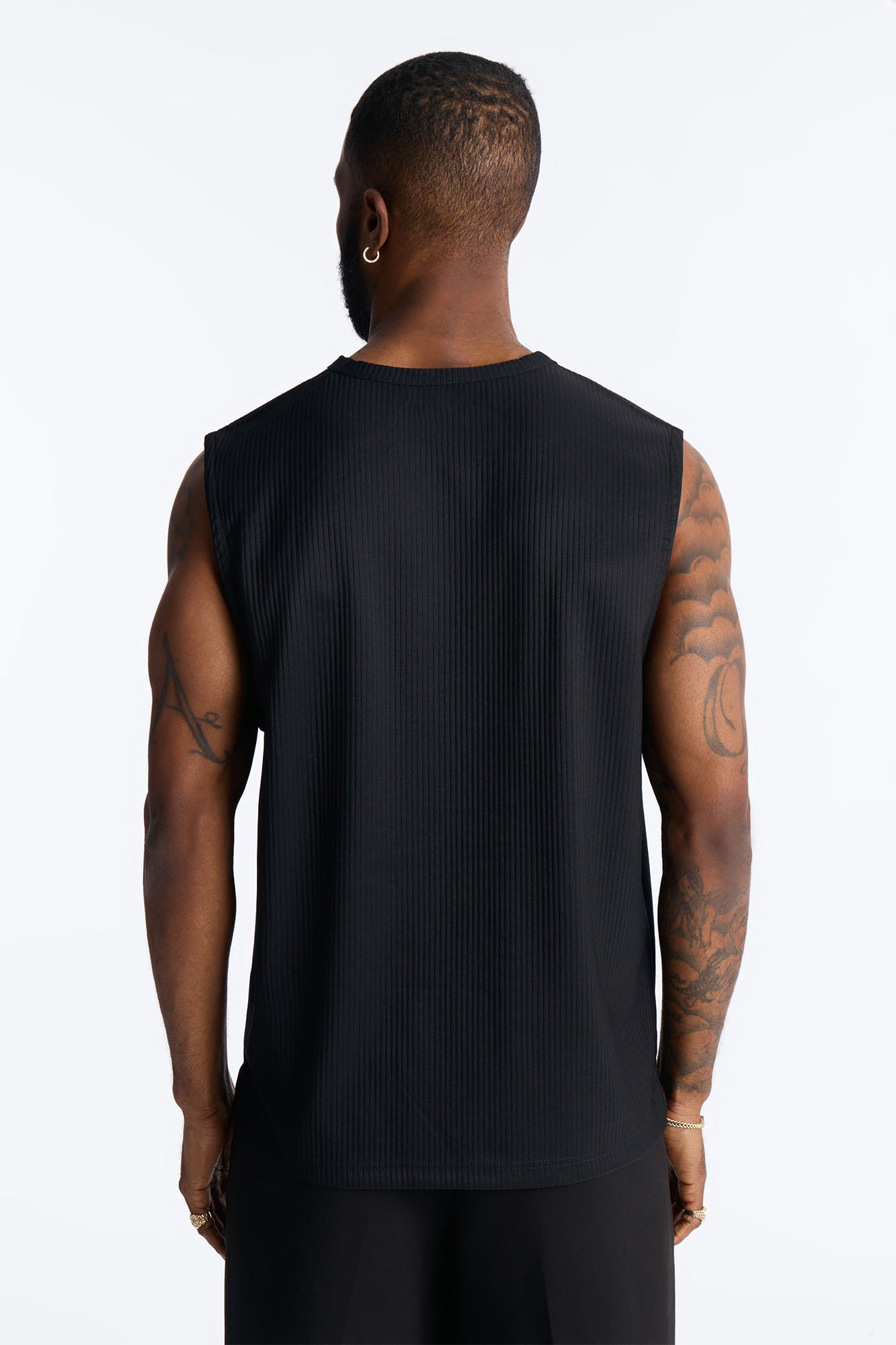 Show Up Muscle Tank - Black Fashion Nova