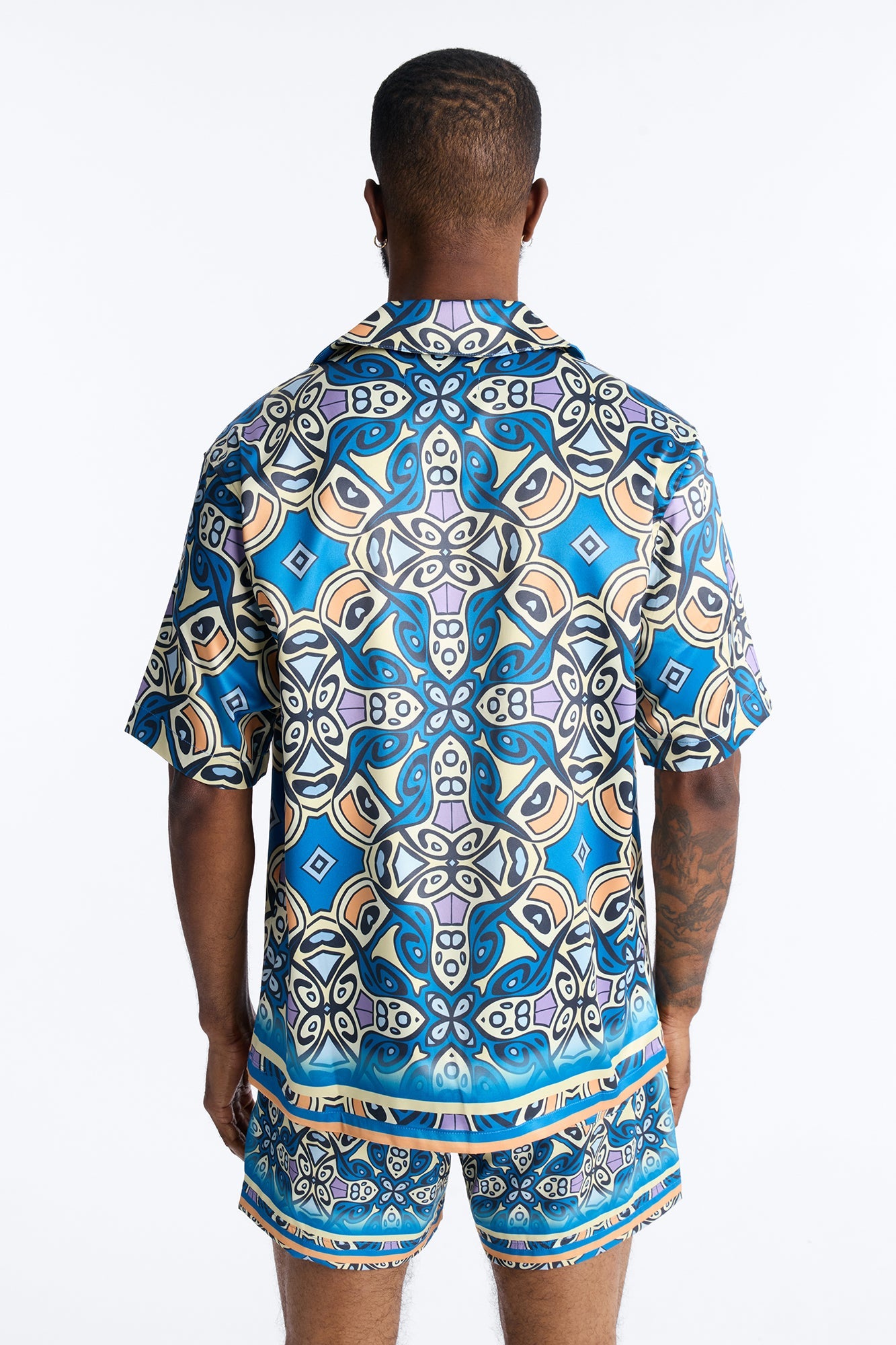 Mosaic Resort Printed Cuban Collar Shirt - Multi Color Fashion Nova