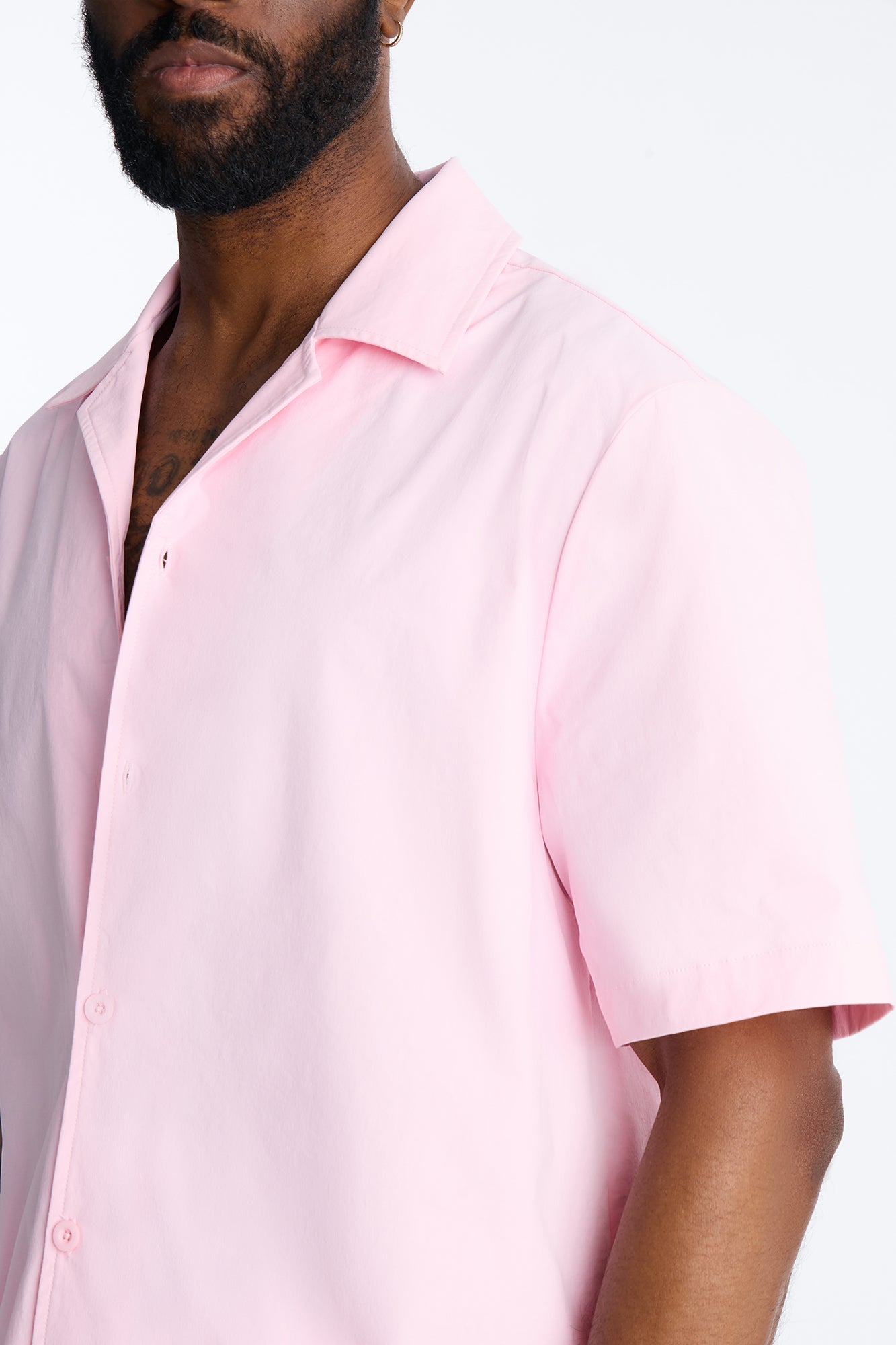 Montez Cuban Collar Button Up Shirt - Pink Fashion Nova