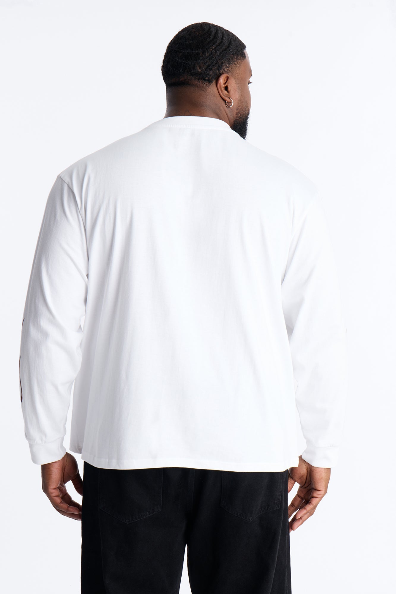 American Custom Motorcycle Oversized Long Sleeve Tee - White Fashion Nova
