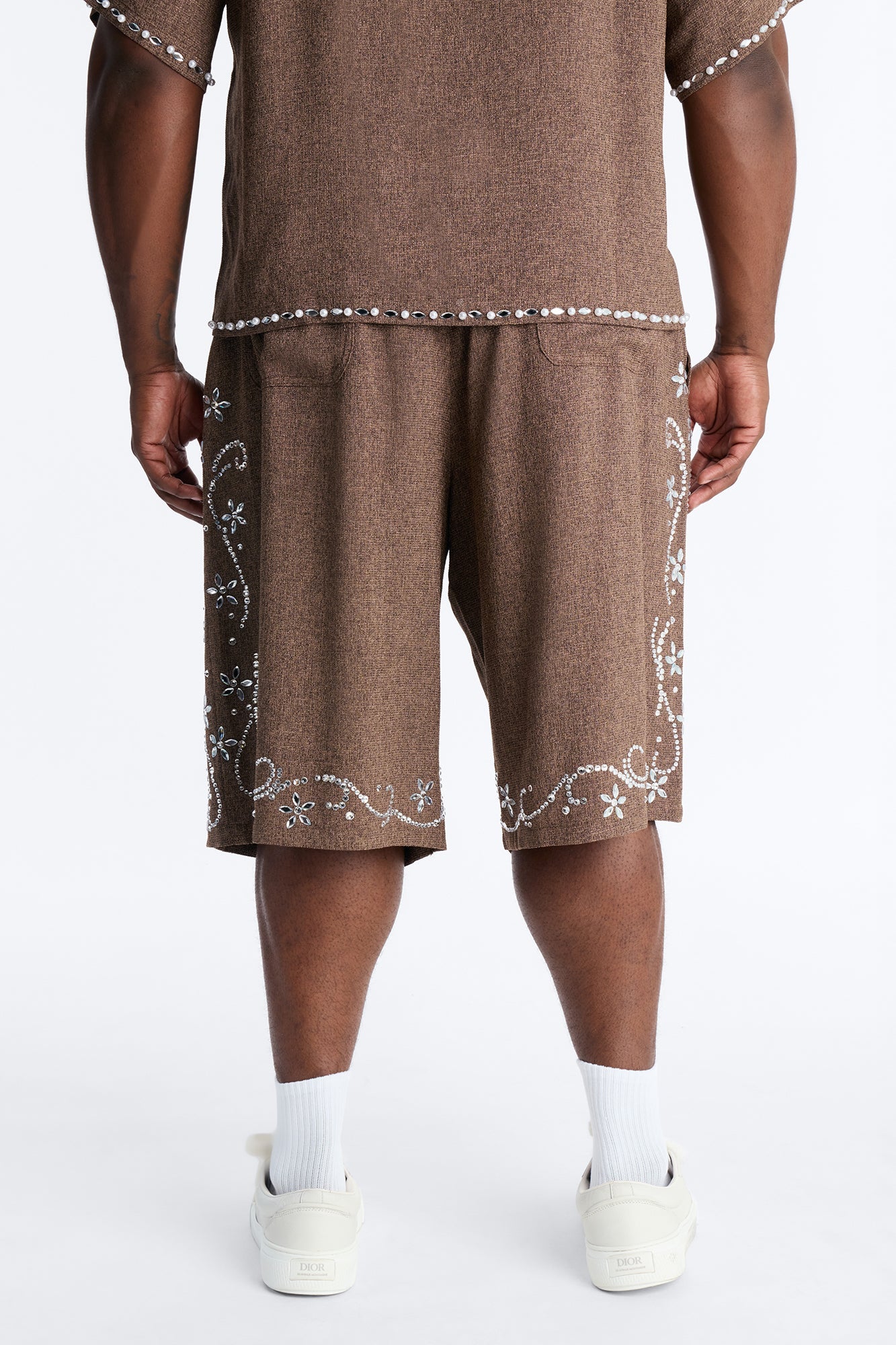 Baggy Wanderlust Pearl Journey Short - Brown Fashion Nova