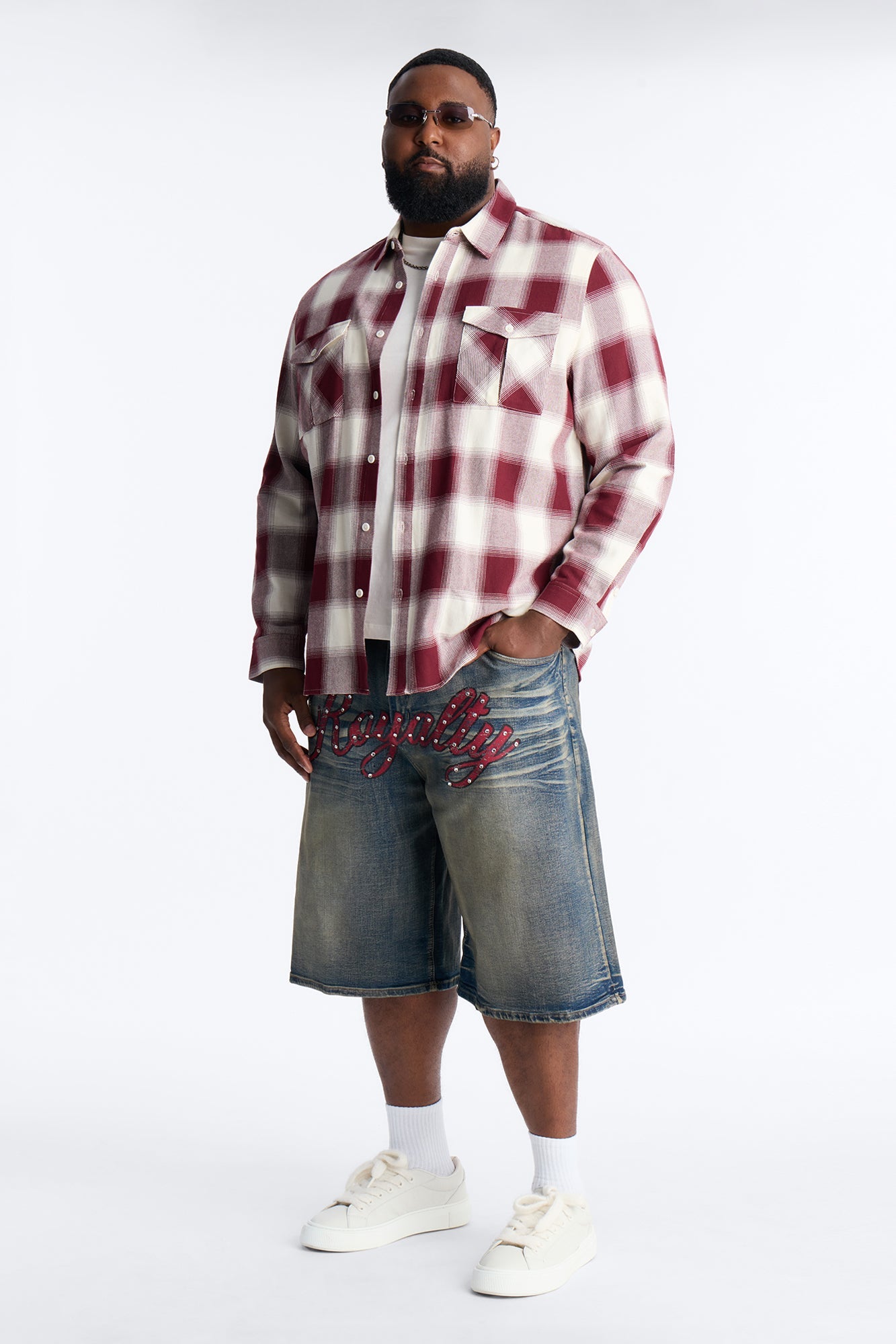 Baggy Vintage Royalty Denim Short - Vintage Wash Fashion Nova