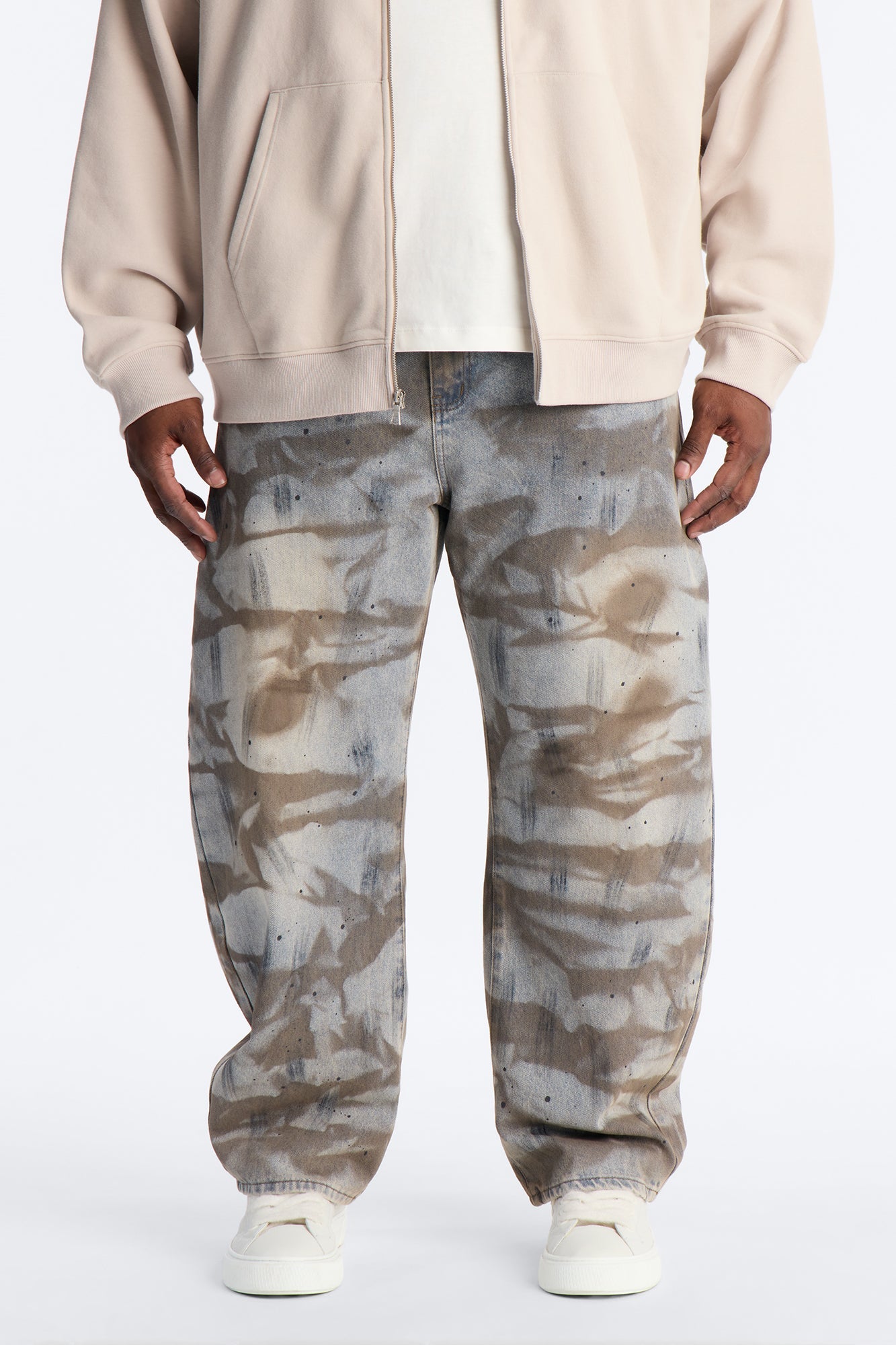 Barrel Canal St Stained Jean - Medium Wash Fashion Nova