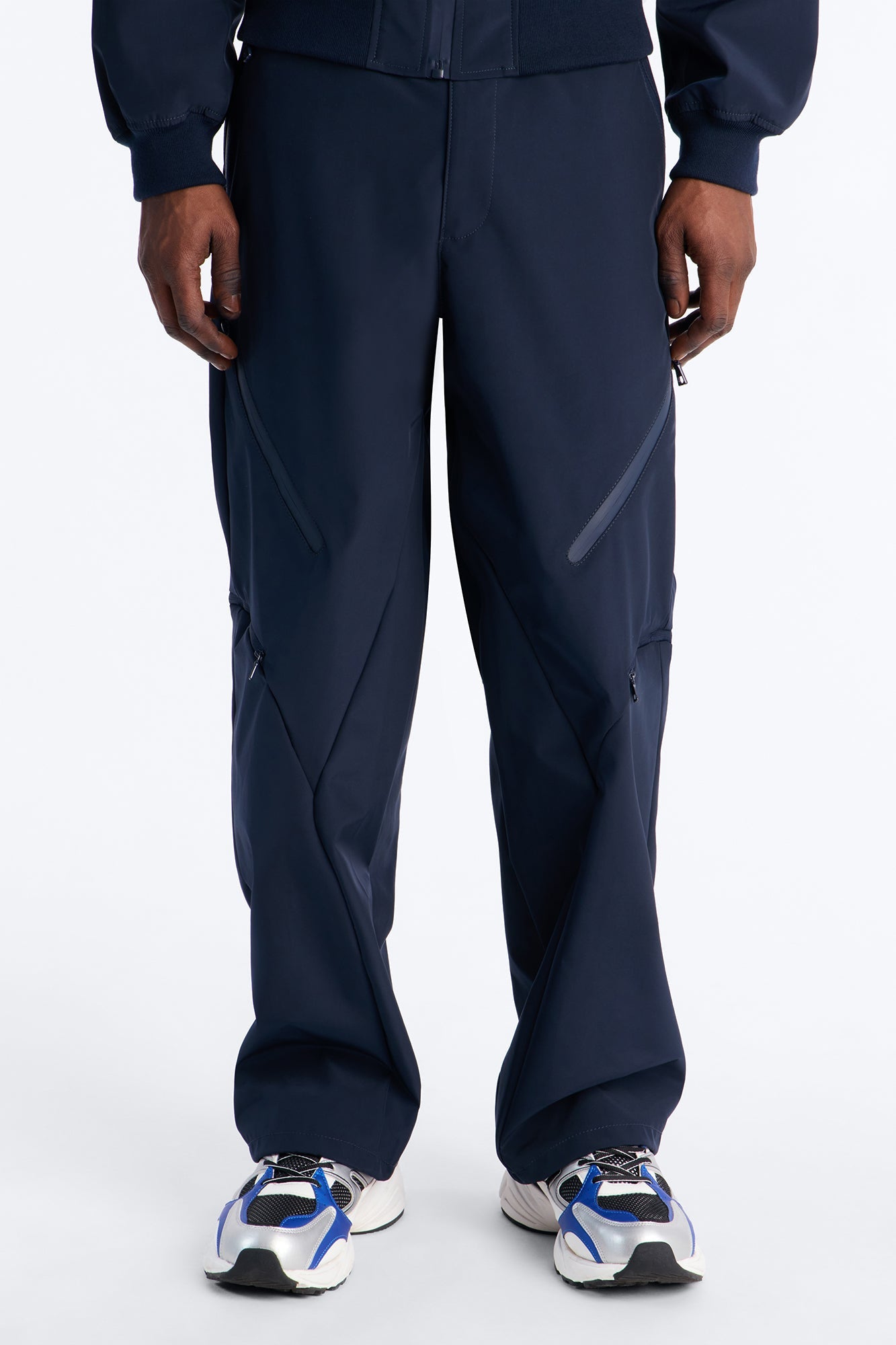 Baggy Liberty Zip Pant - Navy Fashion Nova