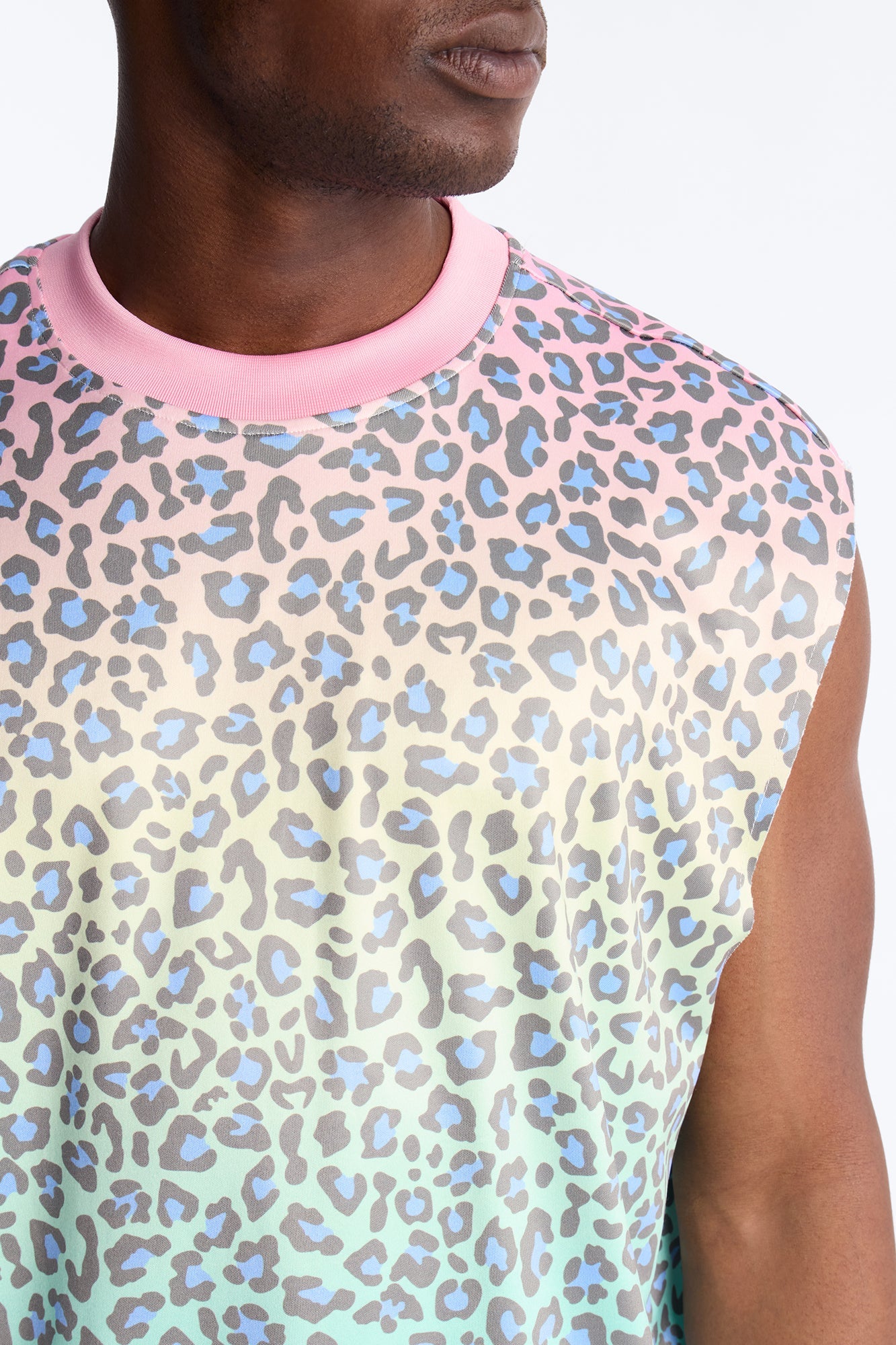 Relaxed Electric Rave Leopard Sleeveless Crew Neck Tank - Multi Color Fashion Nova