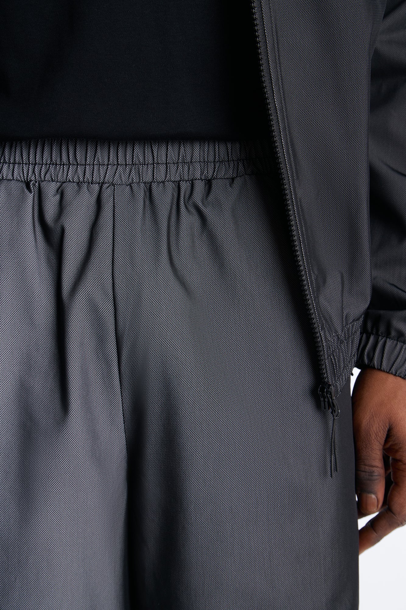 Baggy Chroma Reflective Mesh Overlay Short - PlatinumIce Fashion Nova