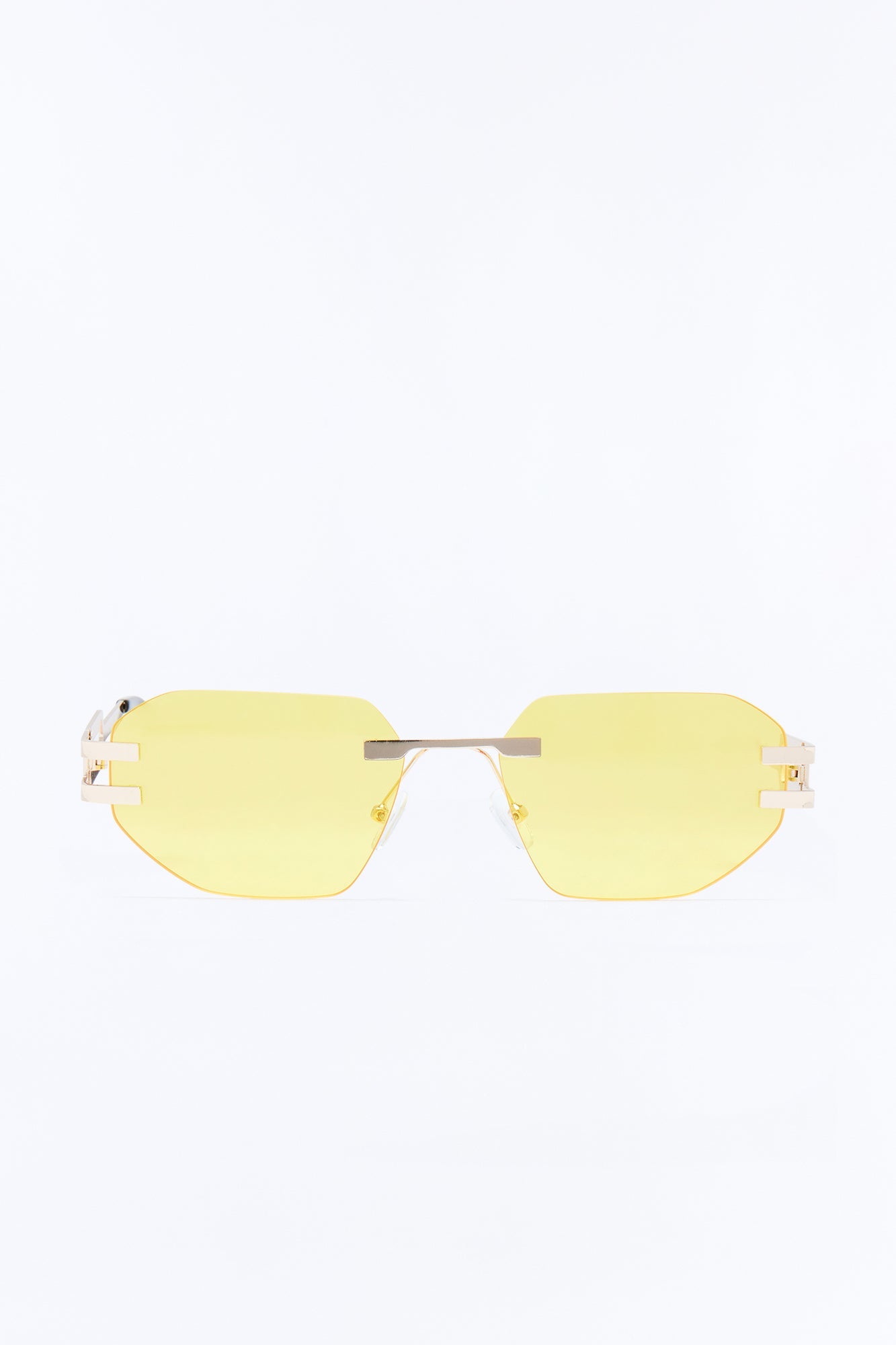 Statement Angular Sunglasses - Yellow Fashion Nova