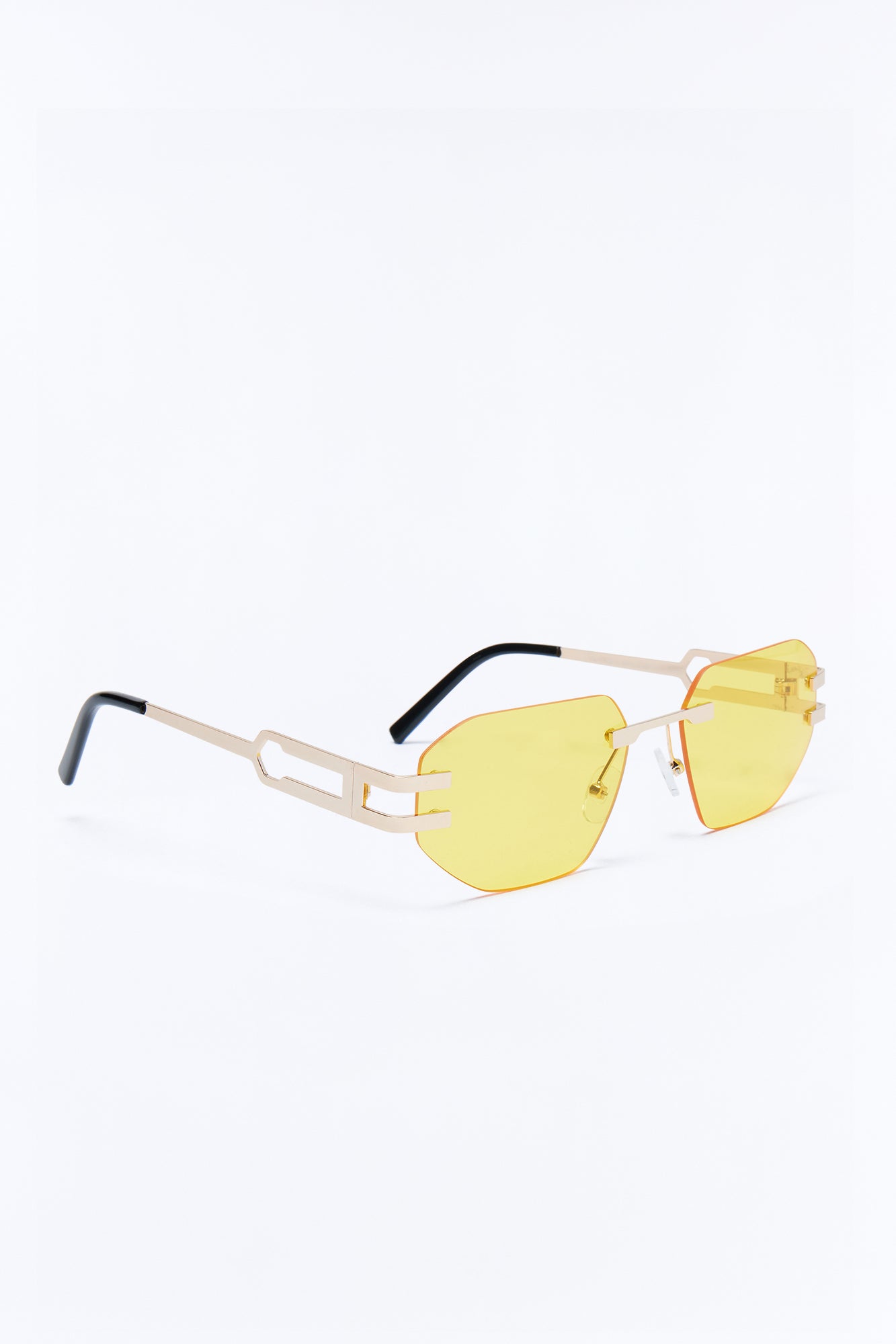 Statement Angular Sunglasses - Yellow Fashion Nova