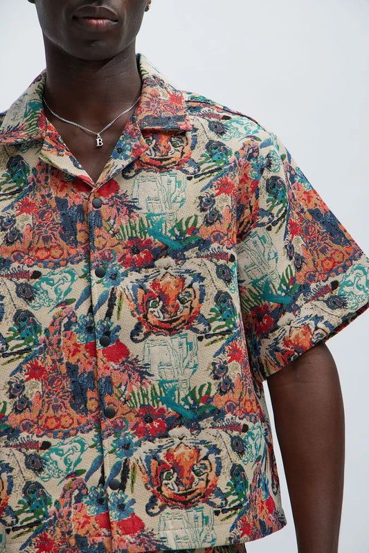 Ansel Tapestry Shirt - Multi Color Fashion Nova