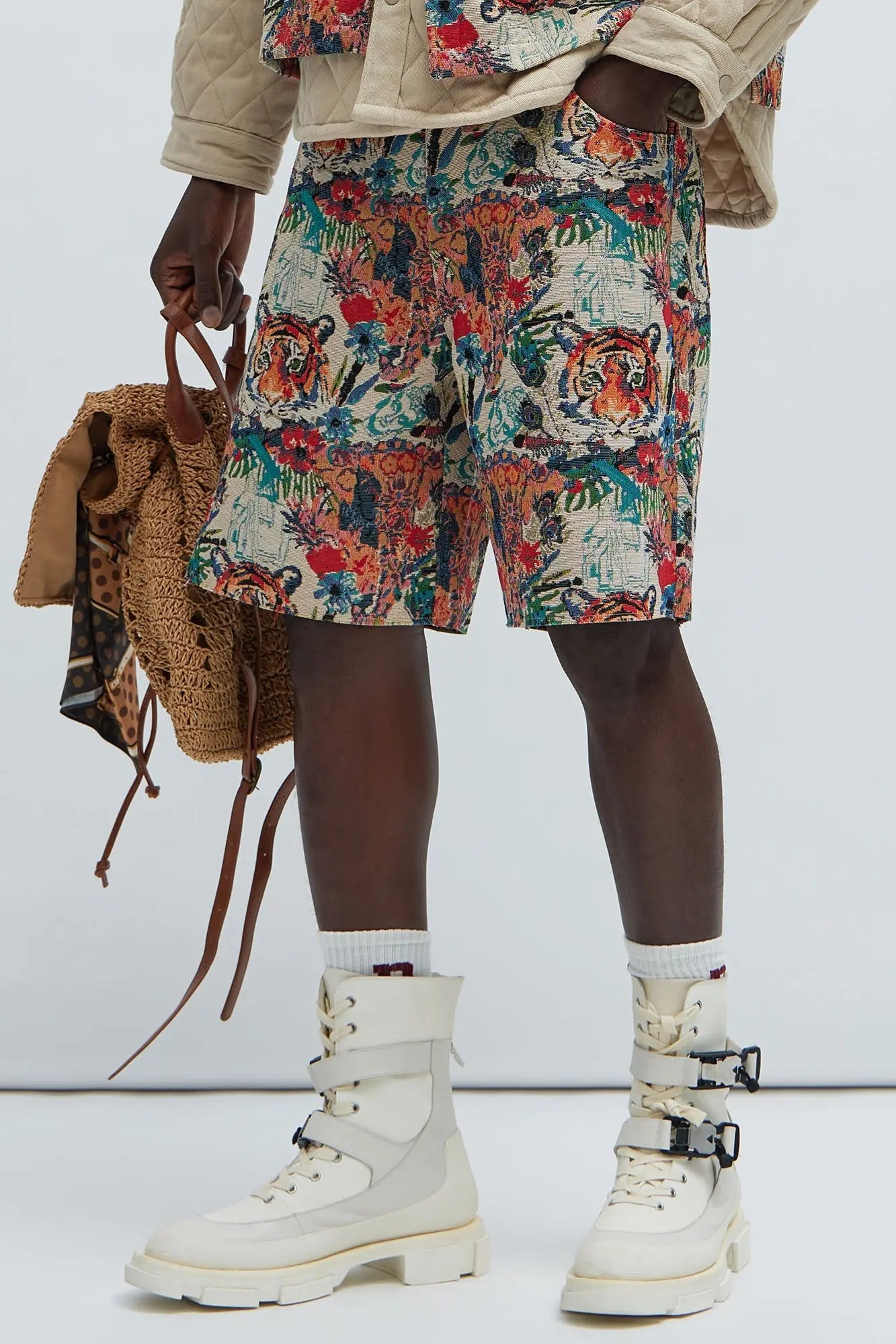 Ansel Tapestry Relaxed Shorts - Multi Color Fashion Nova