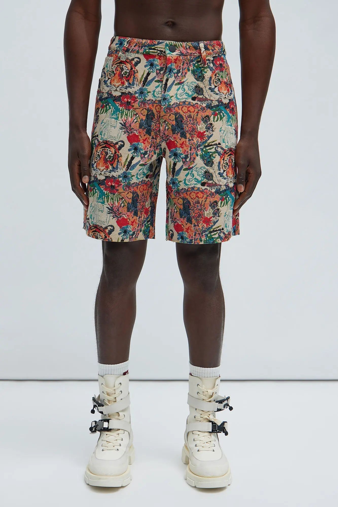 Ansel Tapestry Relaxed Shorts - Multi Color Fashion Nova