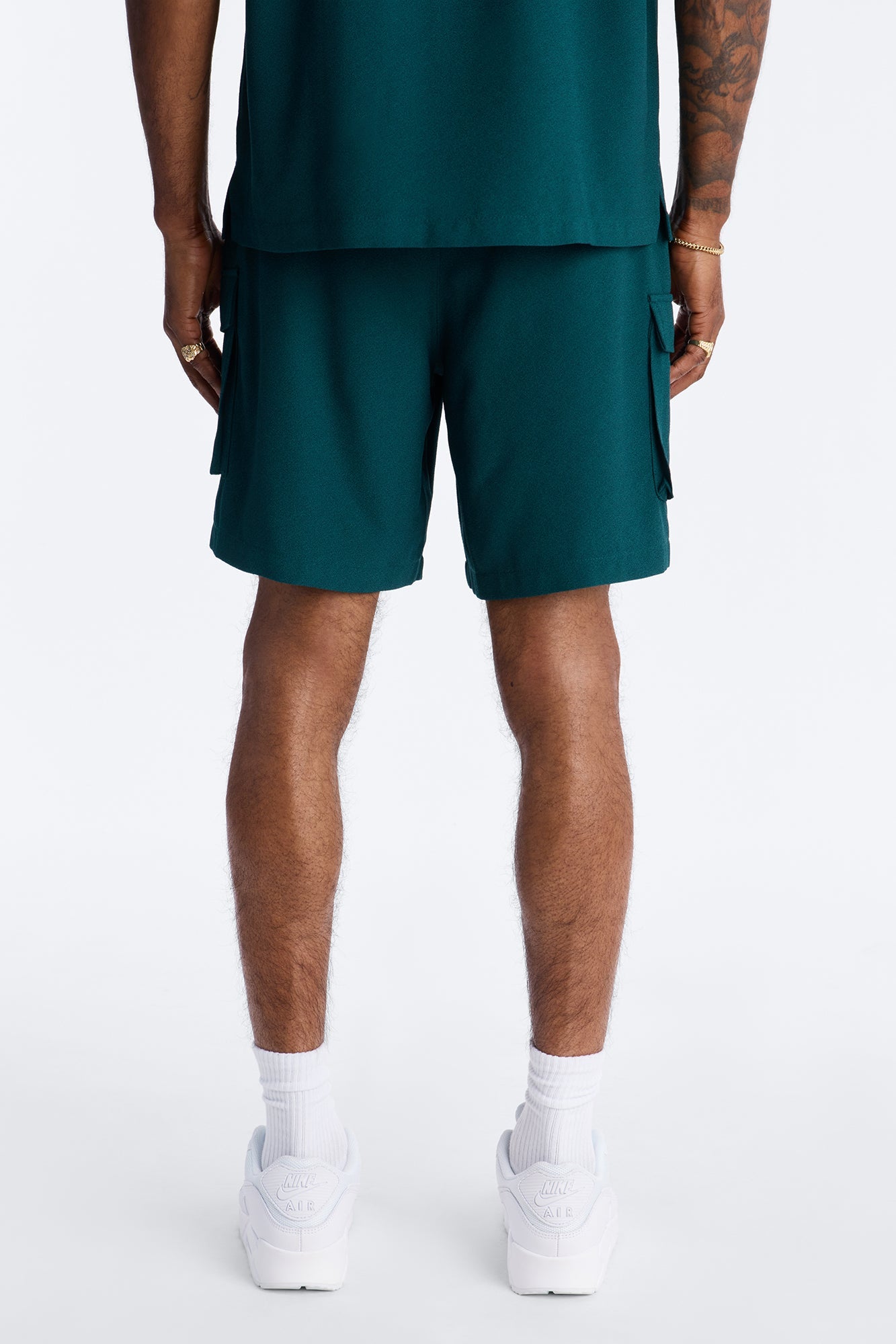 Golden Hour Relaxed Cargo Short - Hunter Green Fashion Nova