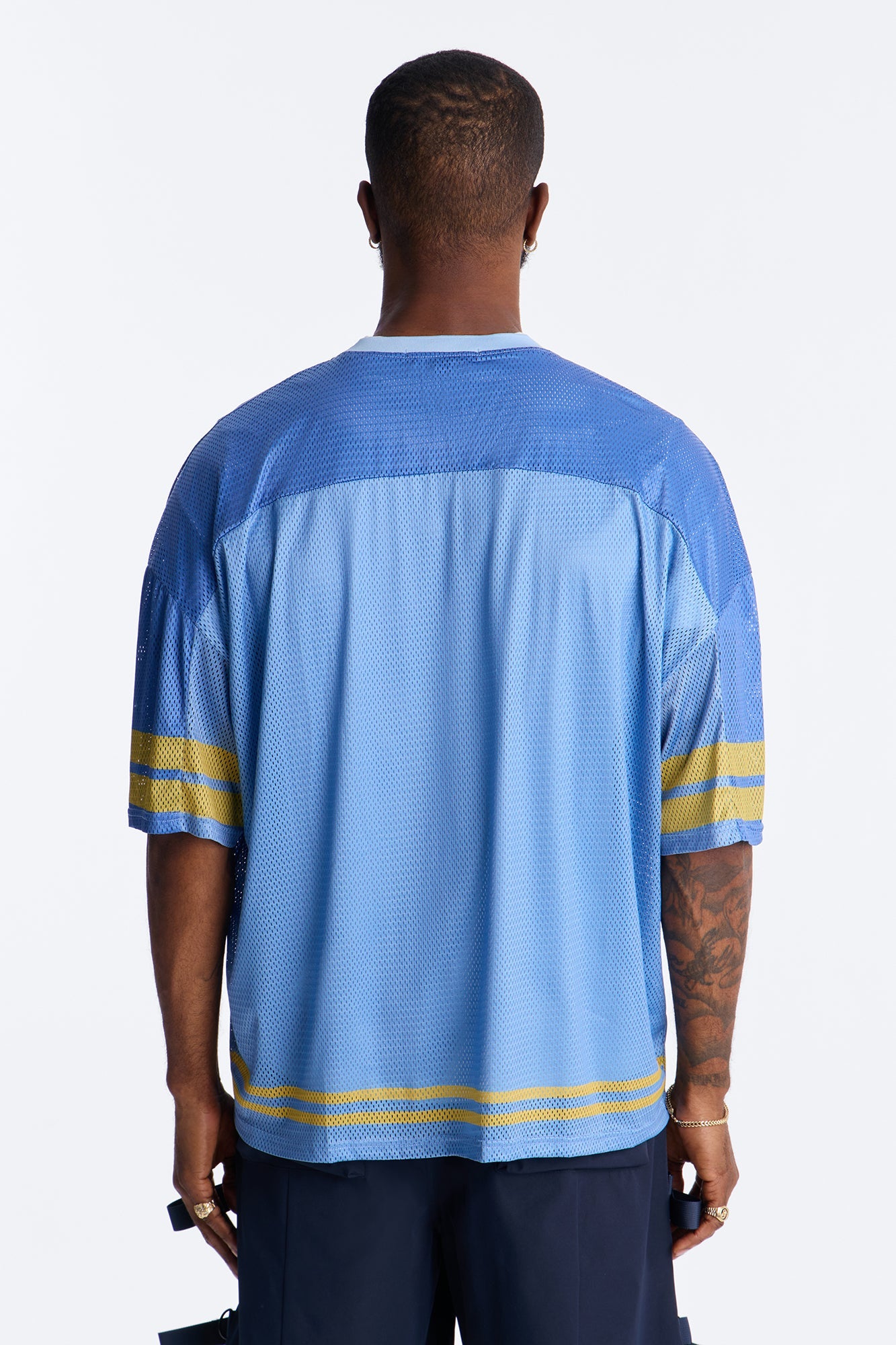Burning Star Short Sleeve Jersey - Blue Fashion Nova