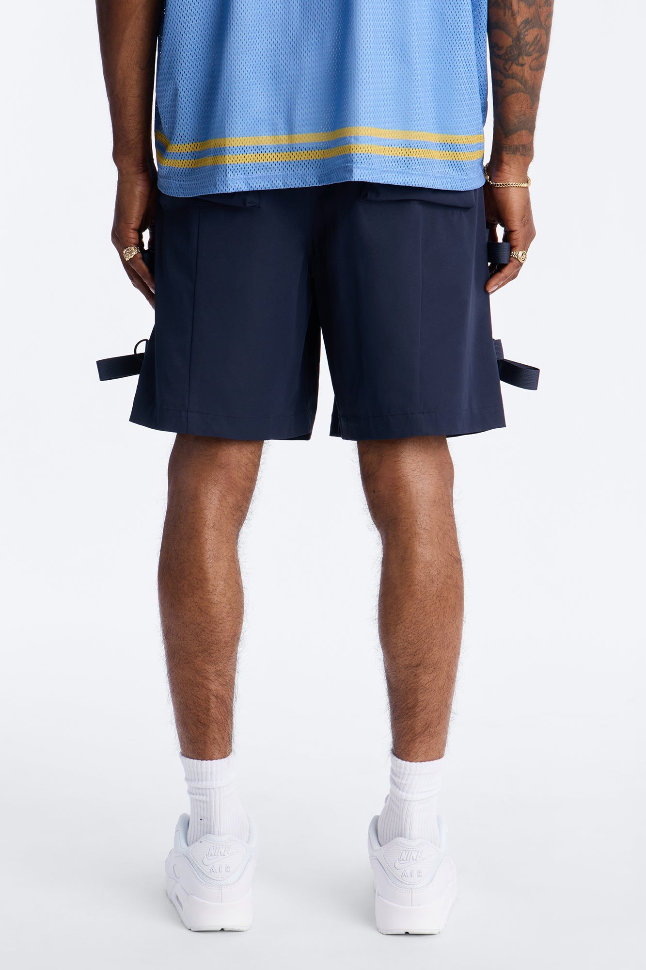 Relaxed Runyon Tech Short - Blue Fashion Nova