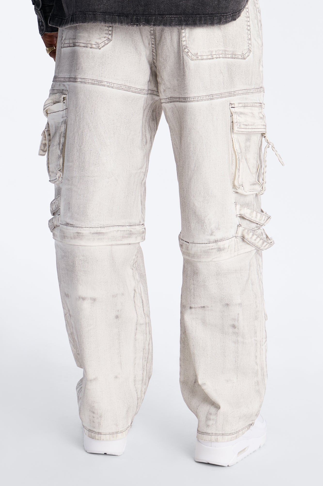 Morph City Switch Cargo Jean - Light Grey Fashion Nova