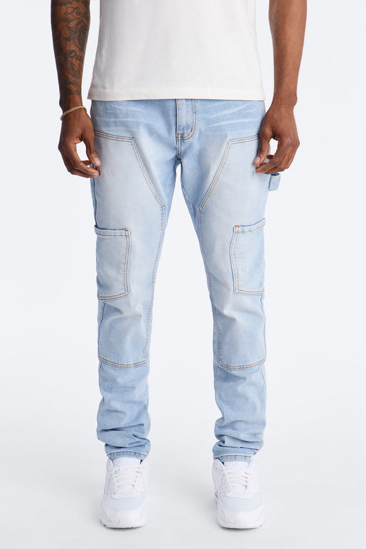 Studio Carpenter Stacked Skinny Jean - Light Wash Fashion Nova