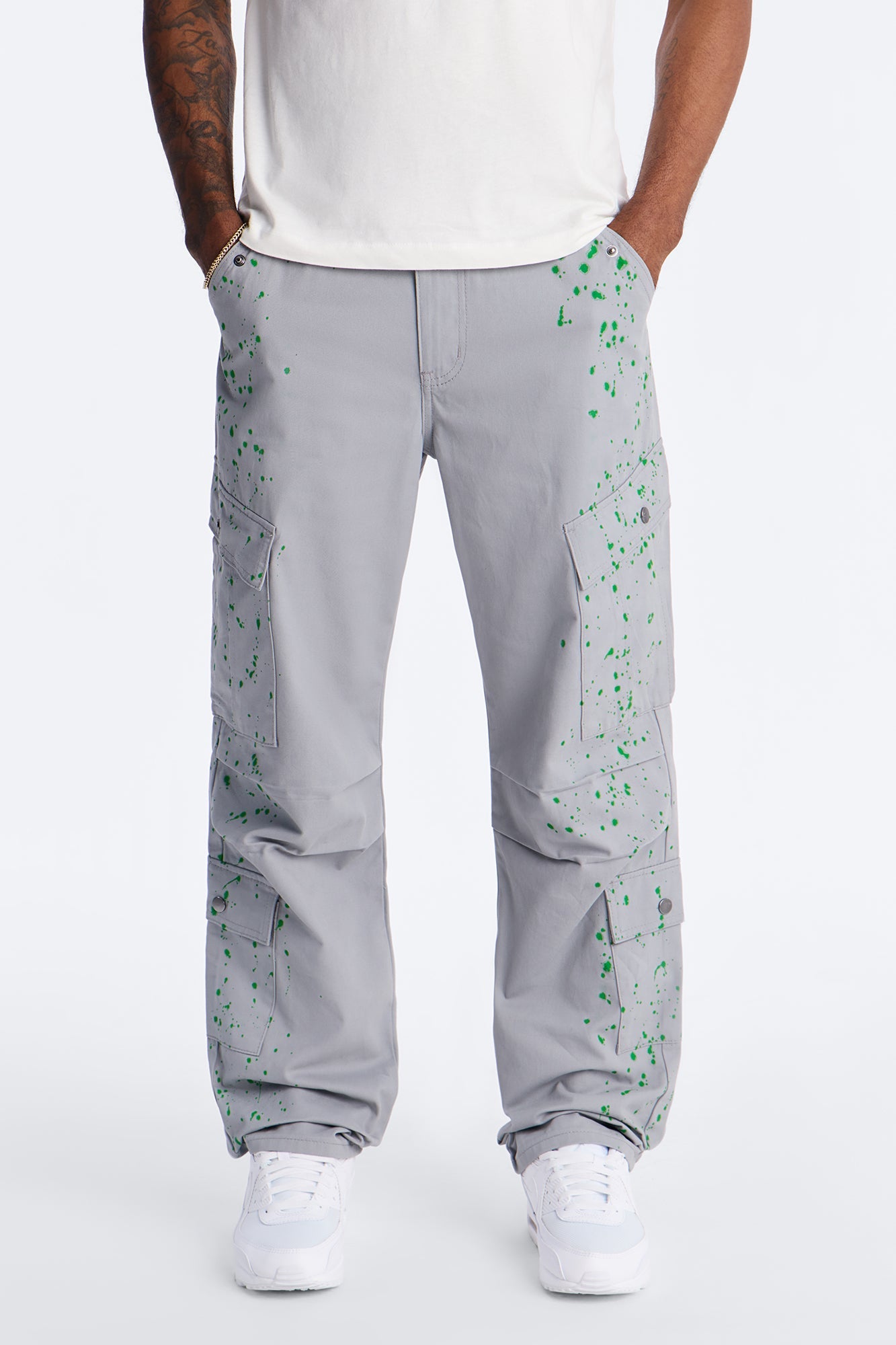 Straight New Age Canvas Pant - Grey Fashion Nova