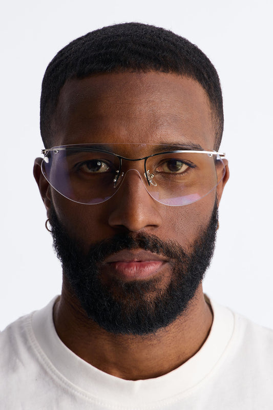 Spectra Circuit Sunglasses - Clear Fashion Nova