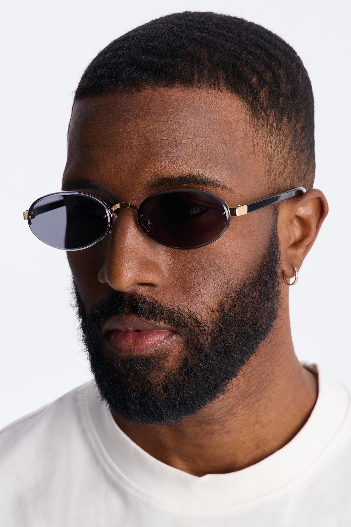 Groovy Curves Sunglasses - Black/Gold Fashion Nova